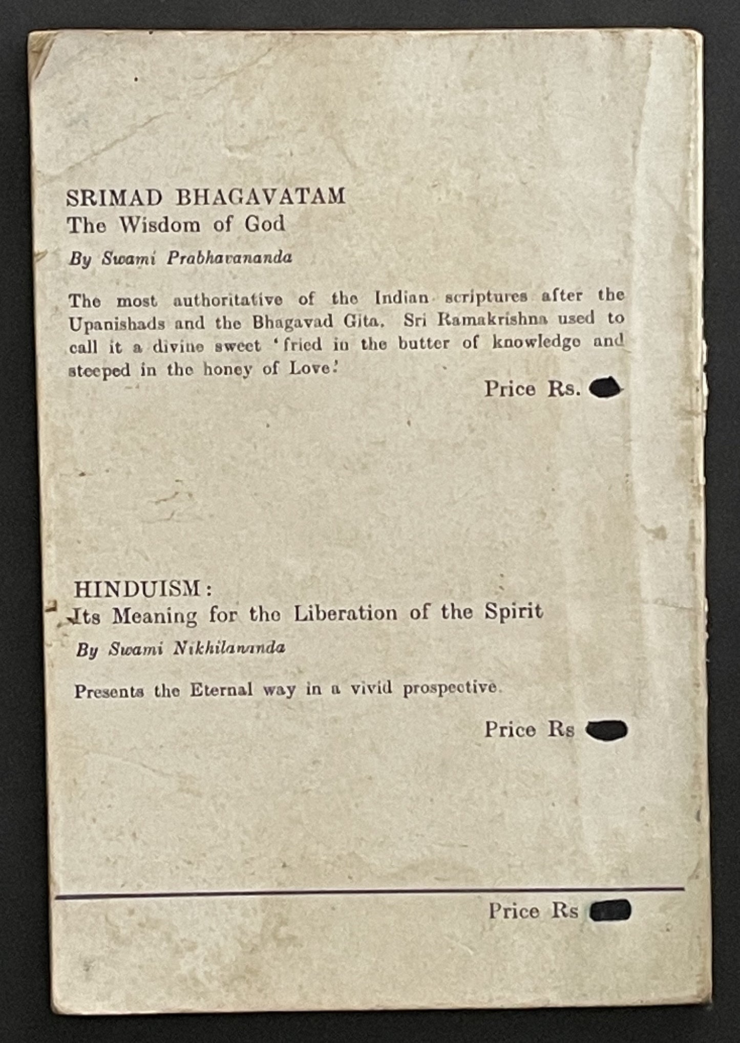 MEDITATION by Monks of the Ramakrishna Order
