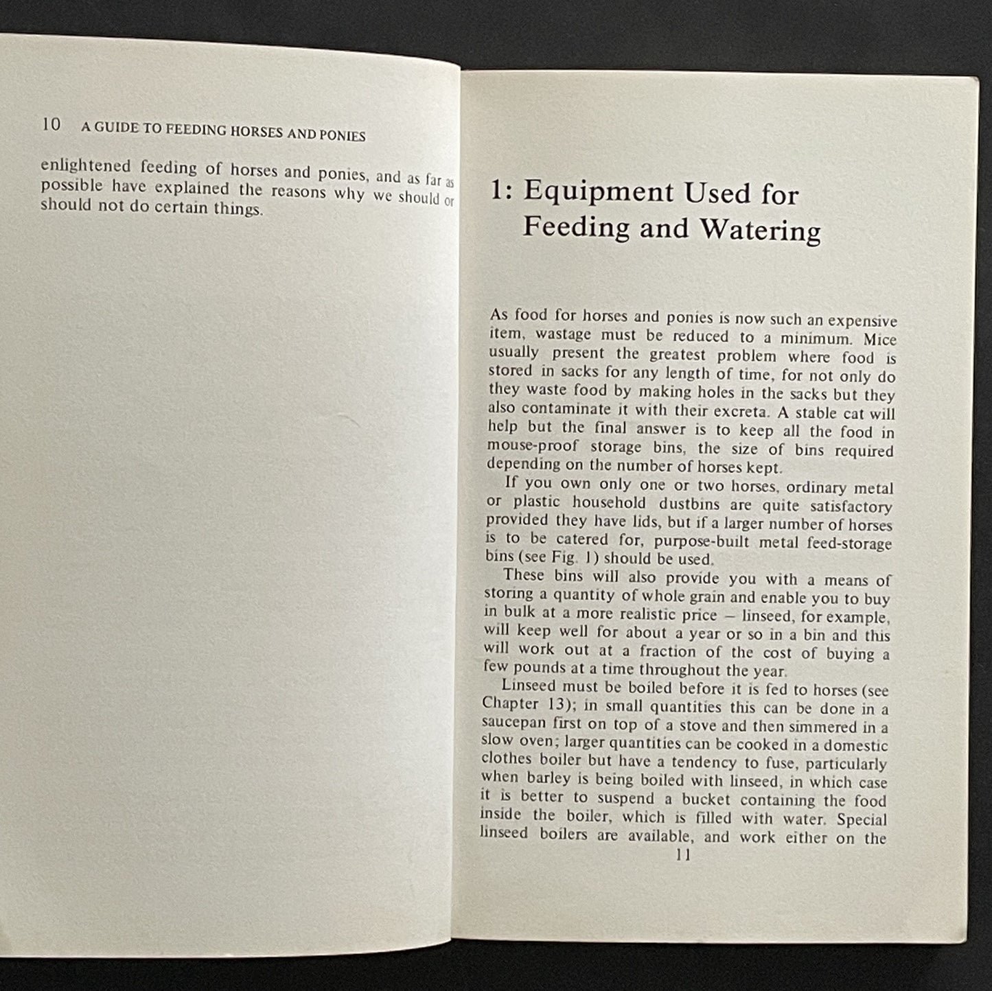 A Guide to Feeding Horses and Ponies by Ann C. Leighton Hardman