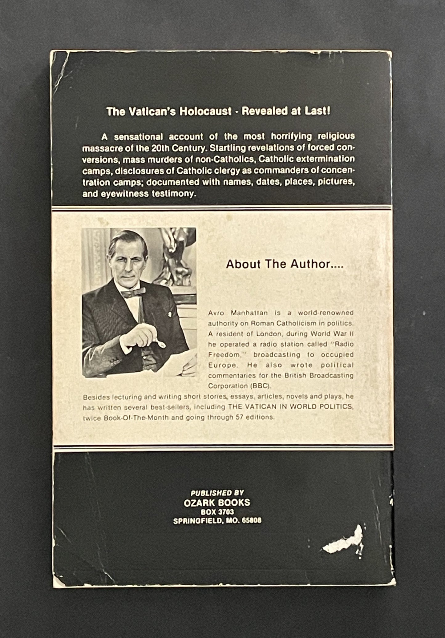 The Vatican's Holocaust by Avro Manhattan