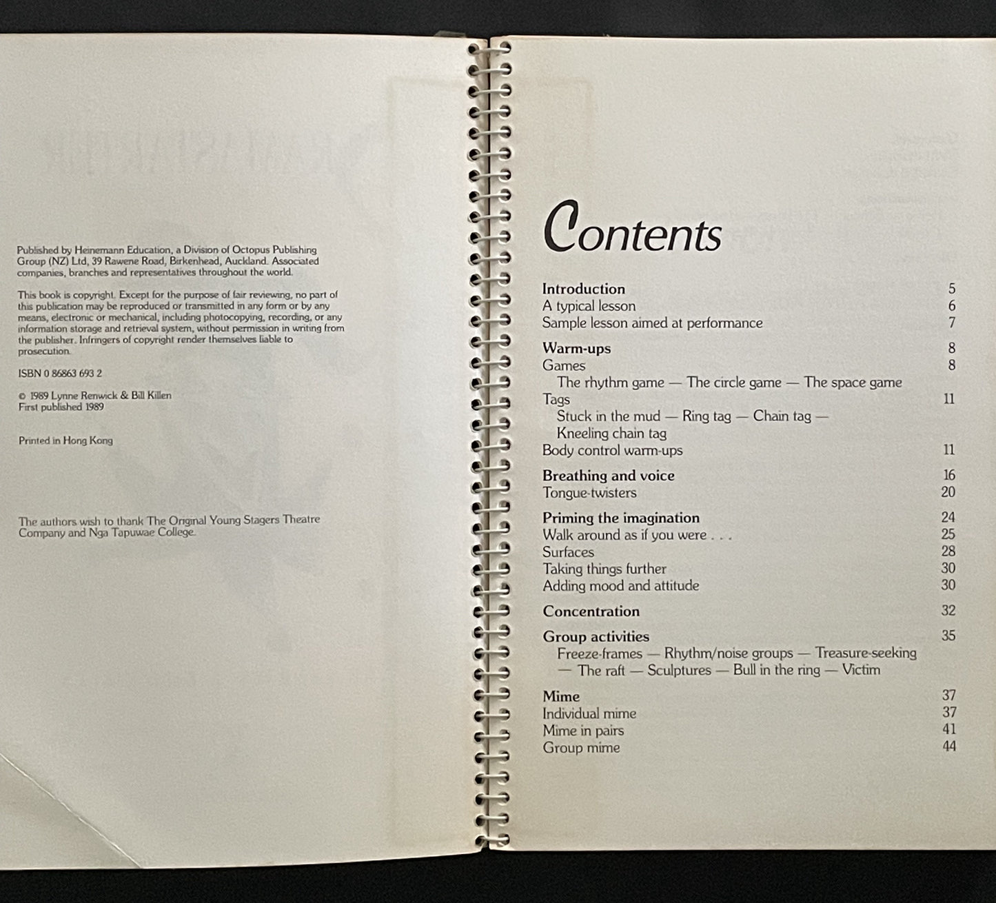 Dramastarter by Lynne Renwick, Bill Killen
