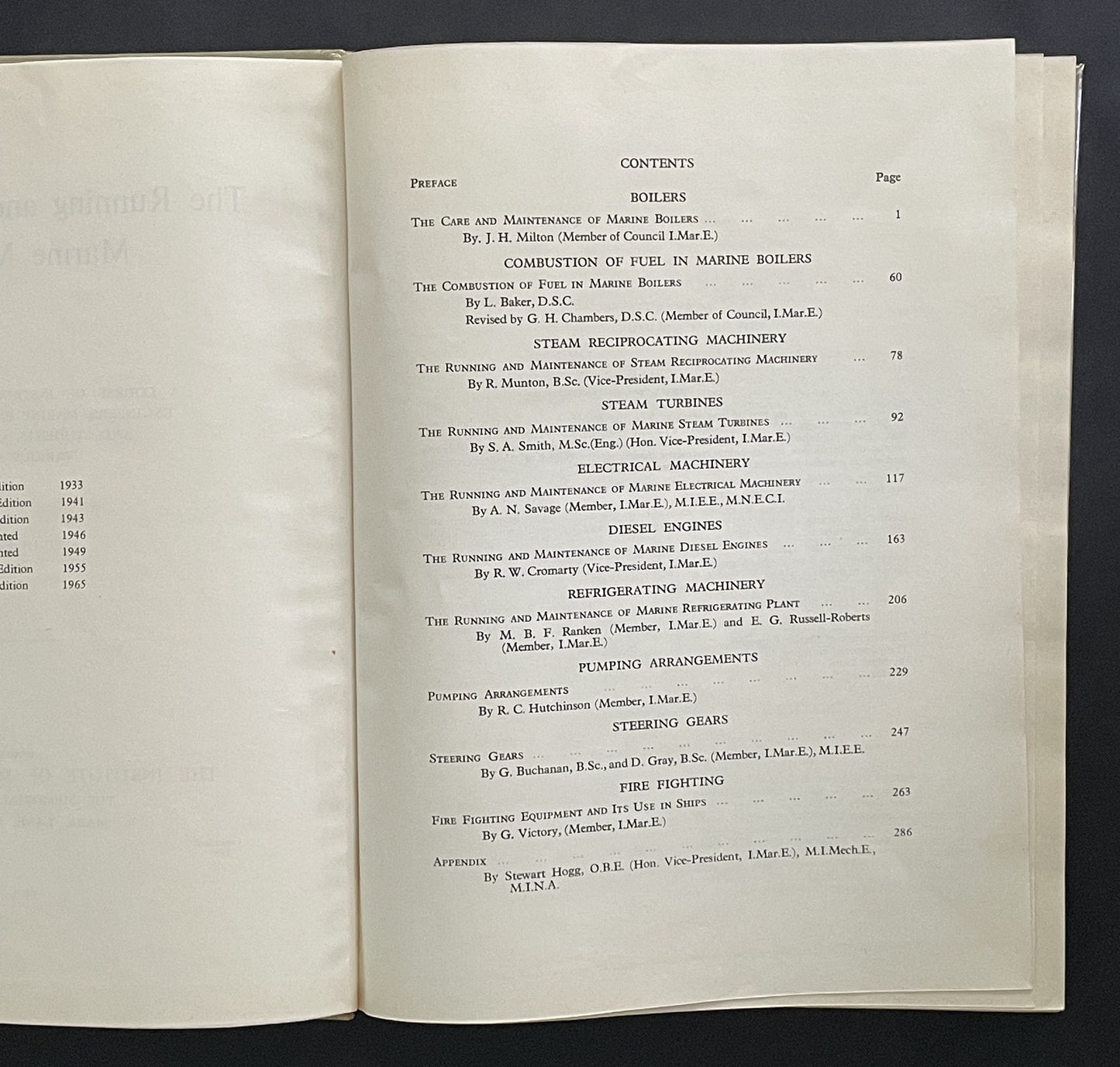 The Running and Maintenance of Marine Machinery by Various Authors
