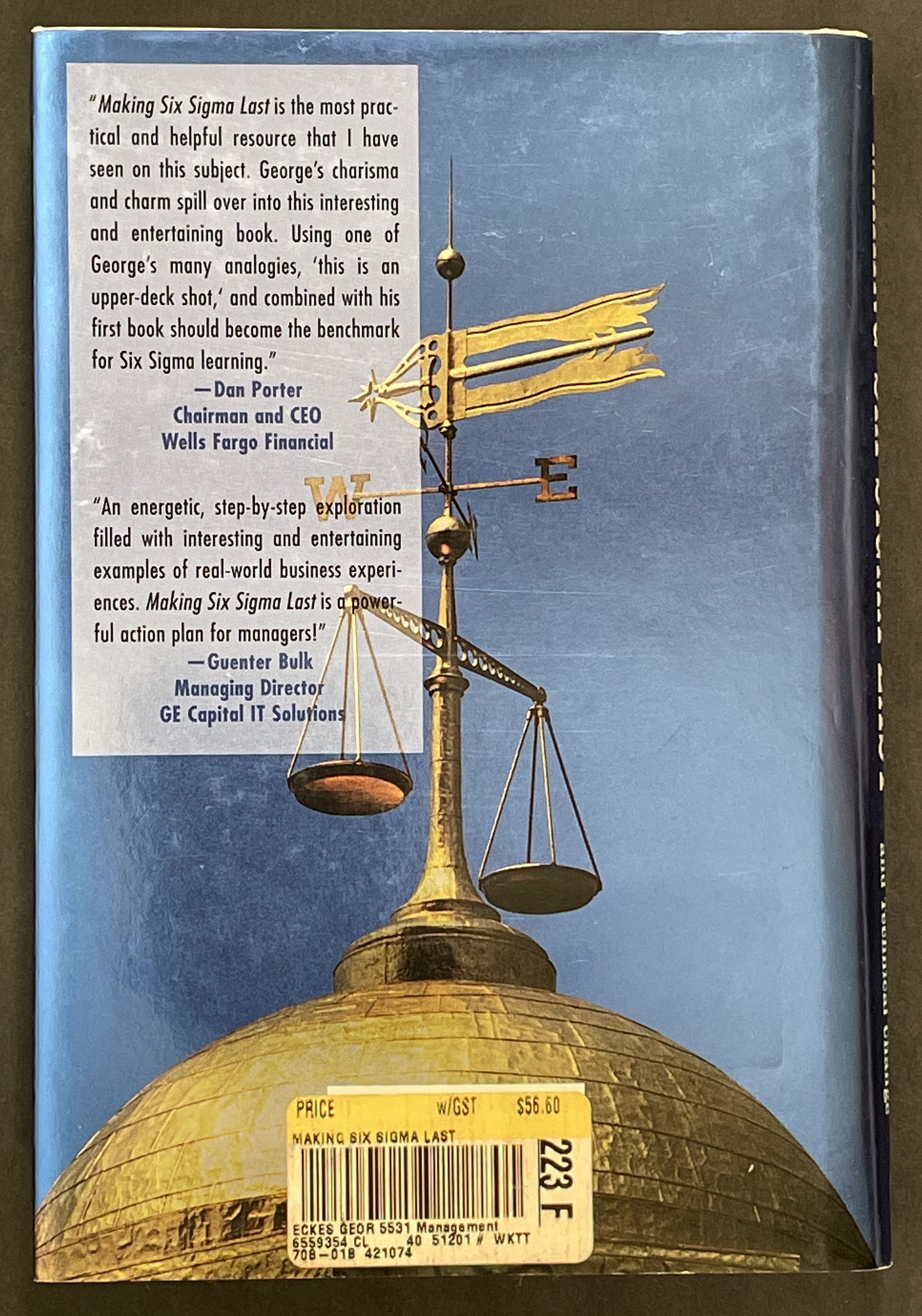 Making Six Sigma Last by George Eckes