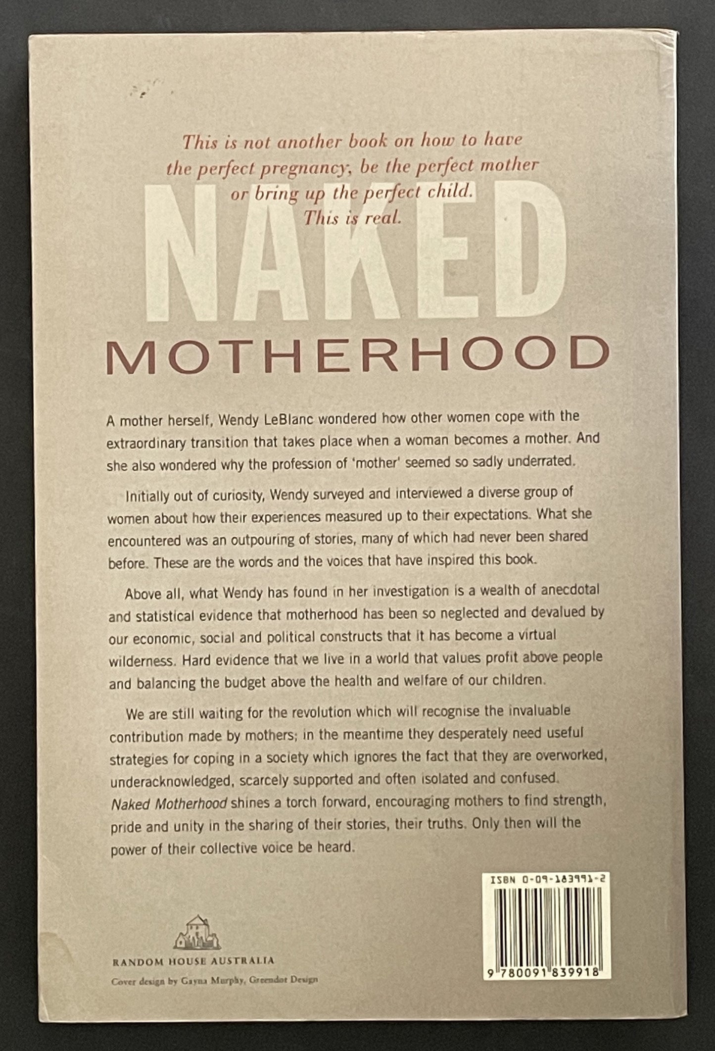 Naked Motherhood by Wendy LeBlanc