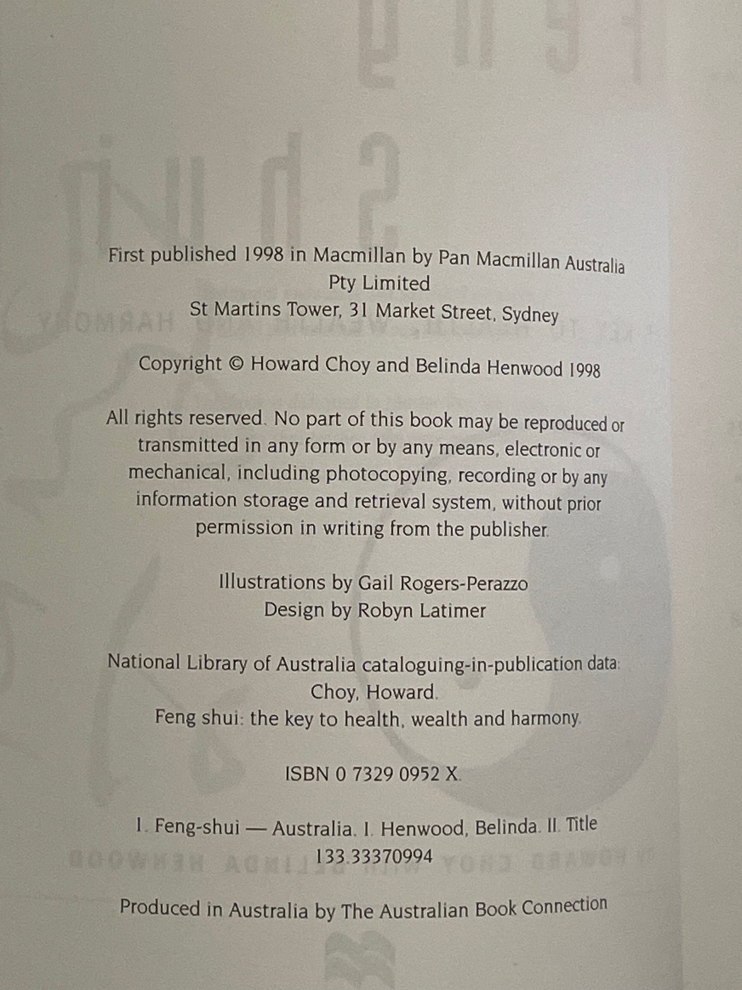 Feng Shui by Howard Choy, Belinda Henwood