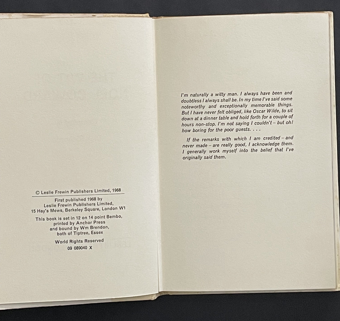 The Wit of Noël Coward by Dick Richards