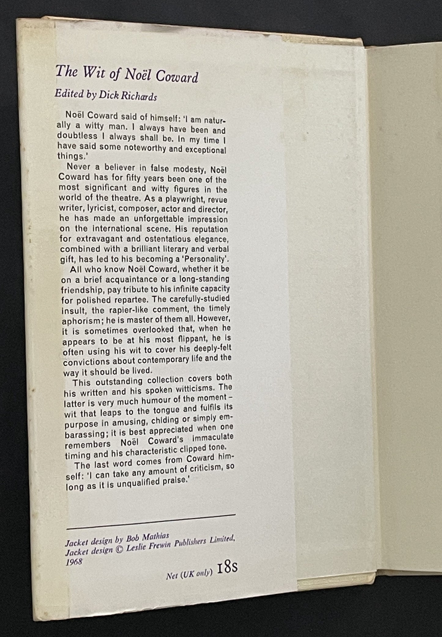 The Wit of Noël Coward by Dick Richards