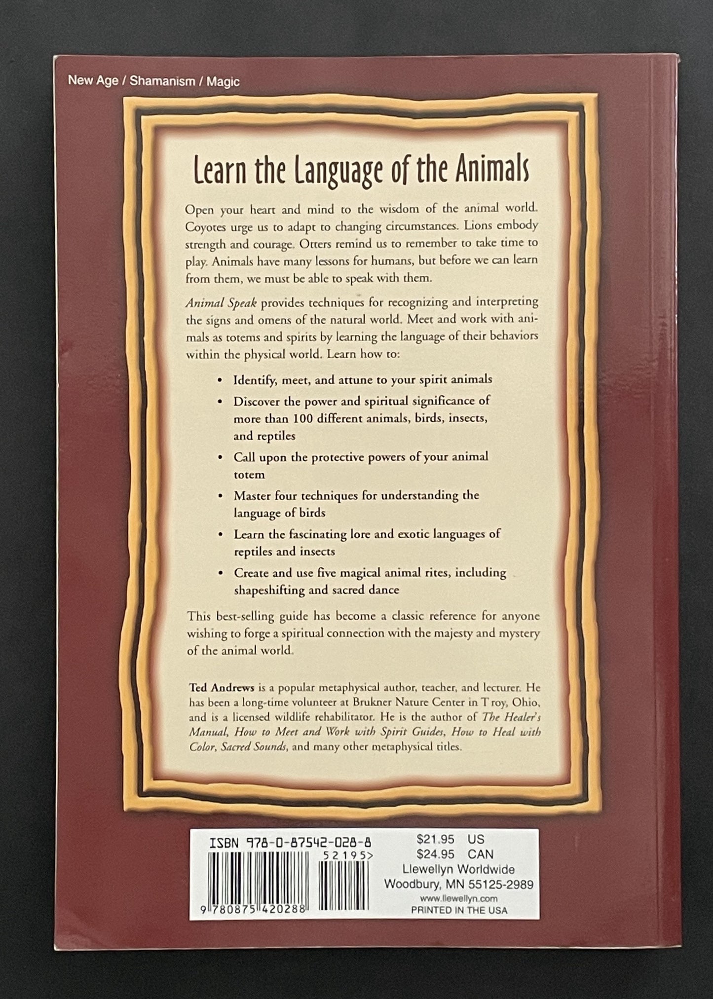 Animal-speak by Ted Andrews
