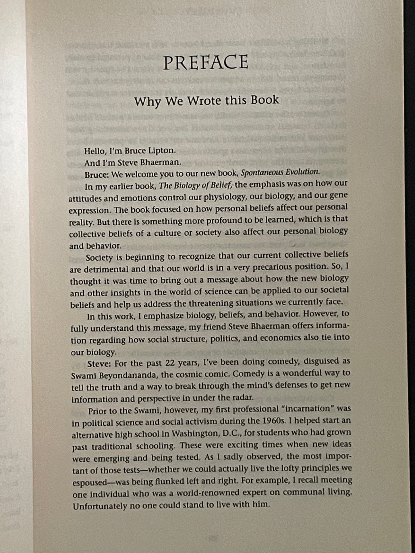 Spontaneous Evolution by Bruce H. Lipton, PHD, Steve Bhaerman