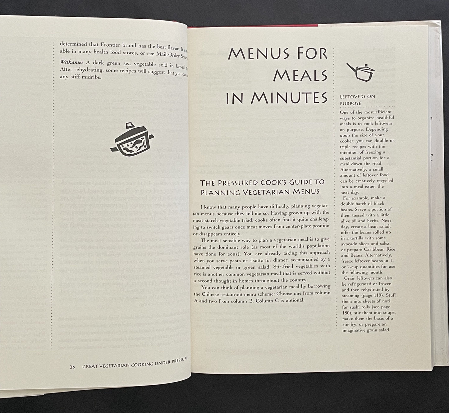 Great Vegetarian Cooking Under Pressure by Lorna J. Sass