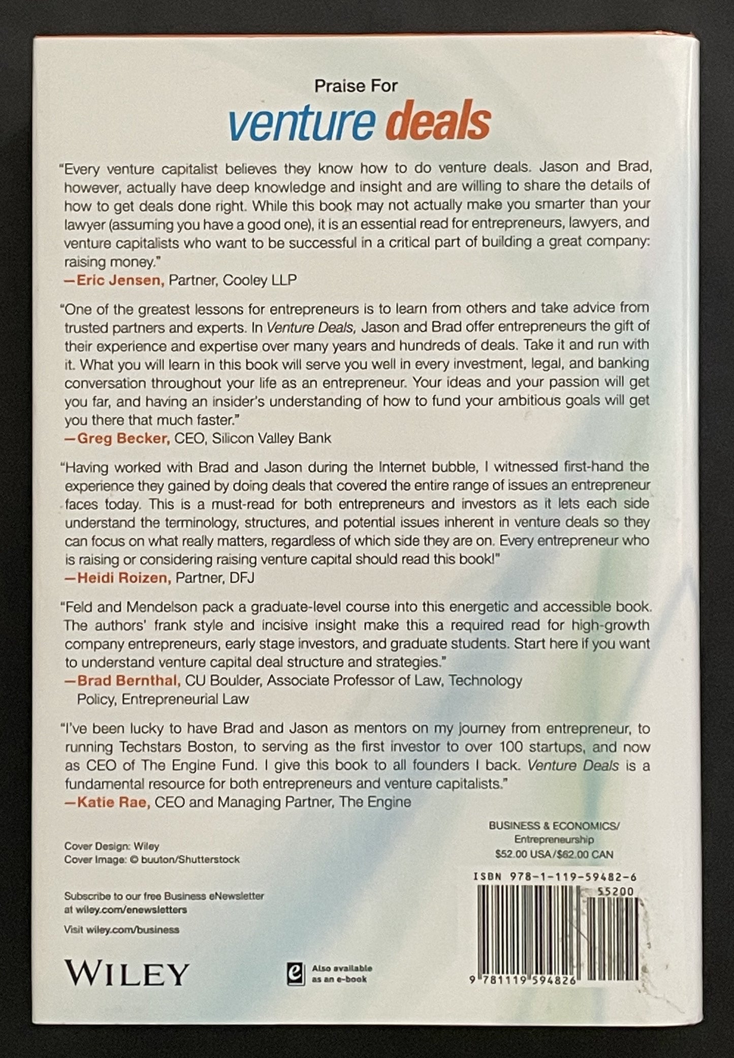 Venture Deals by Brad Feld and Jason Mendelson