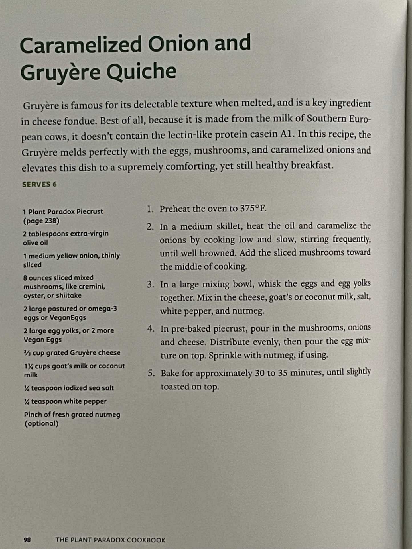 The Plant Paradox Cookbook by Dr. Steven R. Gundry, M.D.
