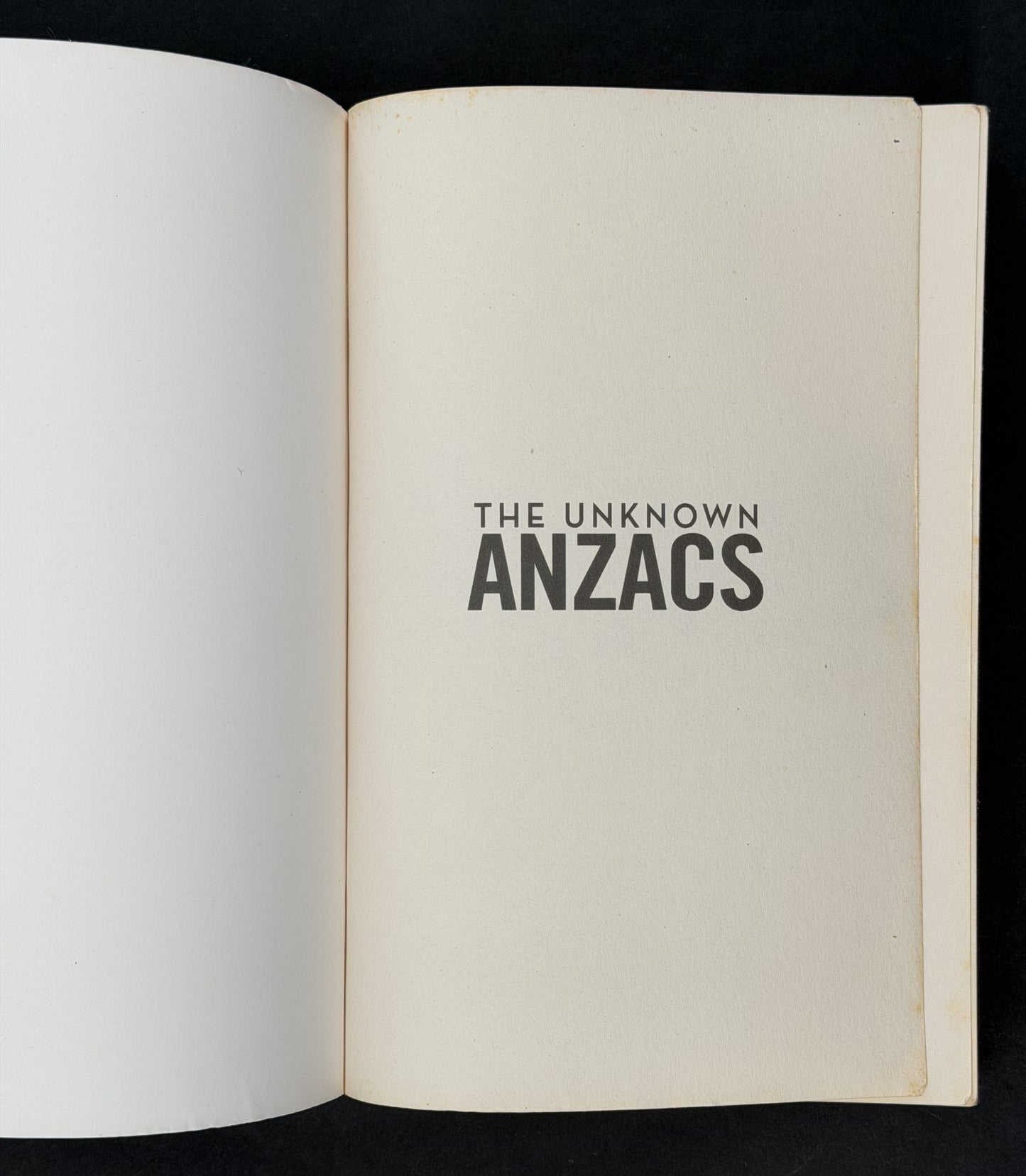 The Unknown Anzacs by Michael Caulfield