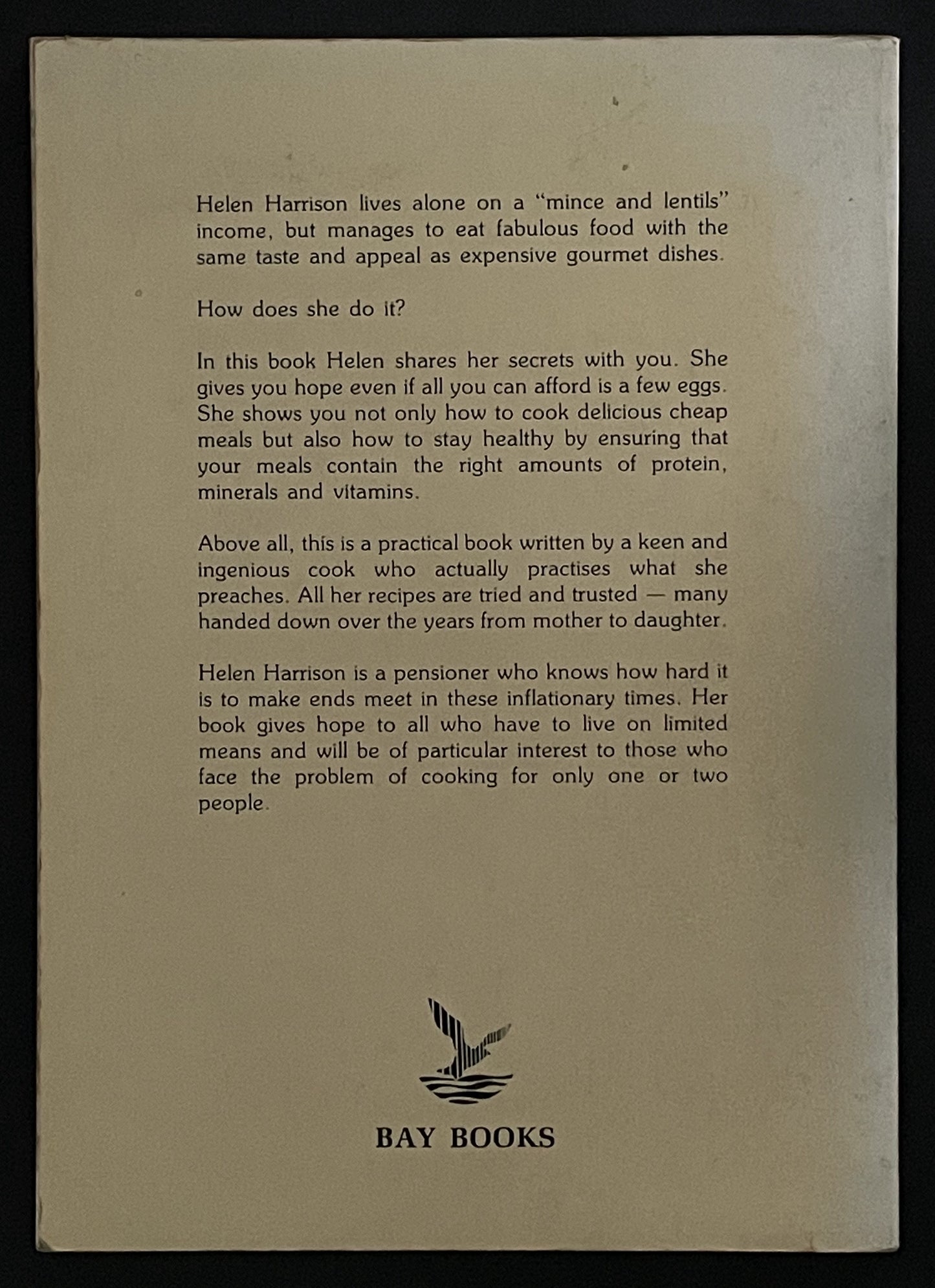 The Next-to-nothing Cookbook by Helen Harrison