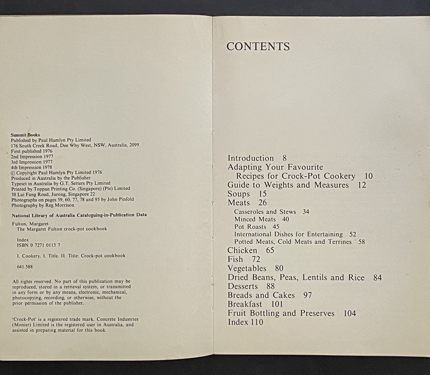 The Margaret Fulton Crock-pot Cookbook by Margaret Fulton