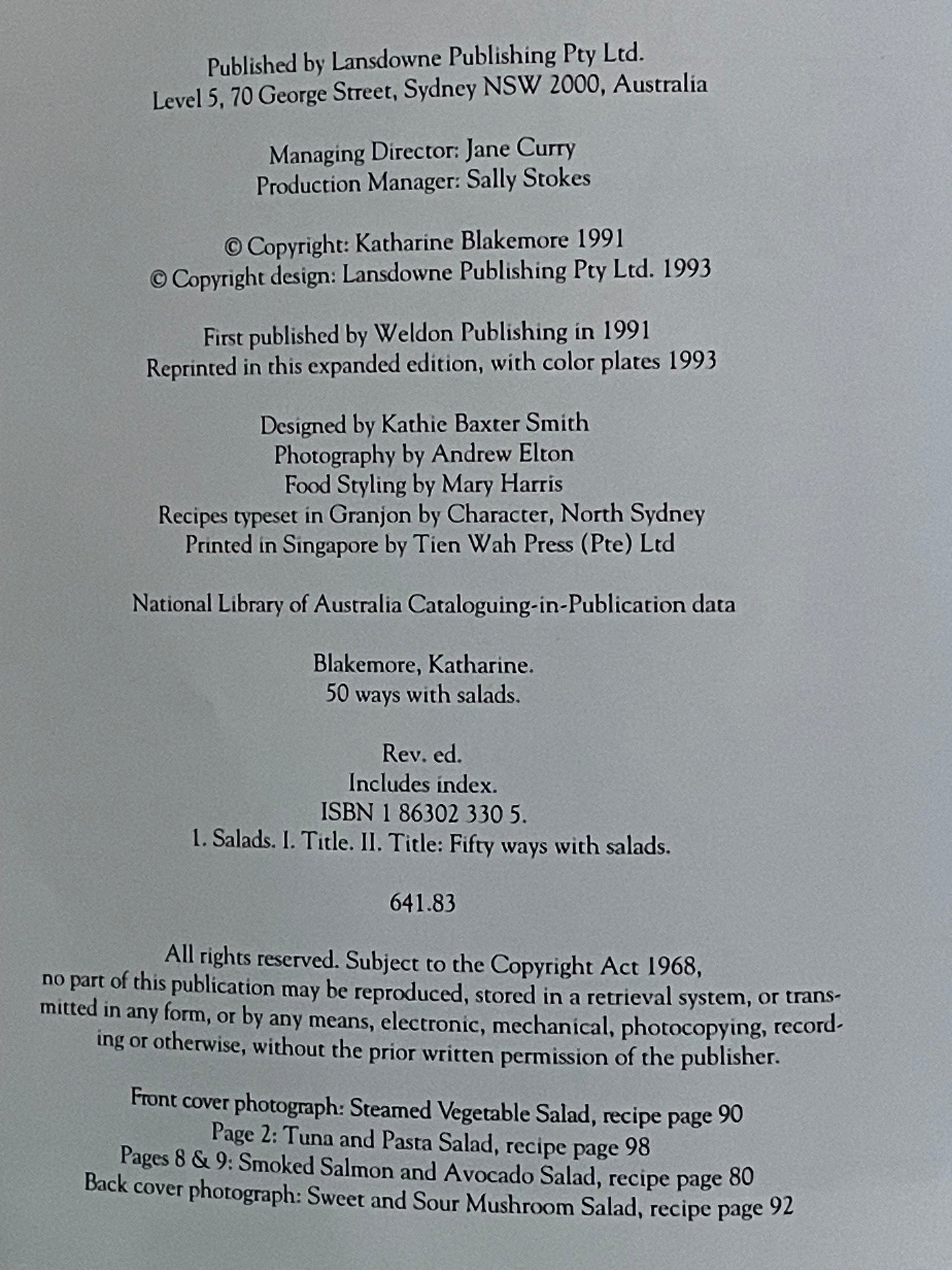 50 Ways with Salads by Katharine Blakemore