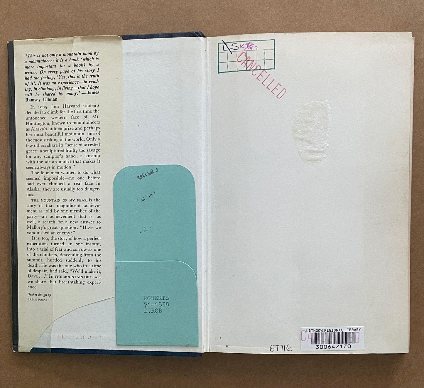 The Mountain of My Fear by David Roberts