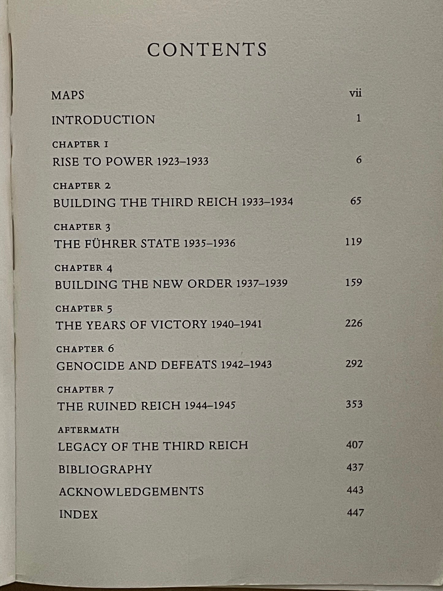 The Third Reich: A Chronicle by Richard Overy