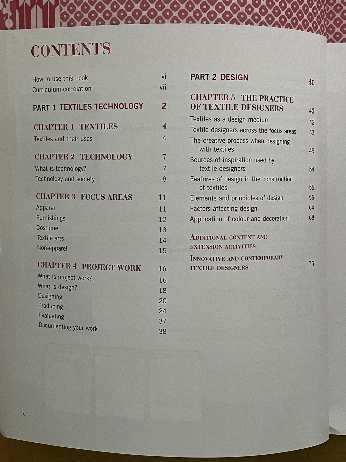 Textiles Technology First (course book) by Tanya Ridgewell, Sullivan
