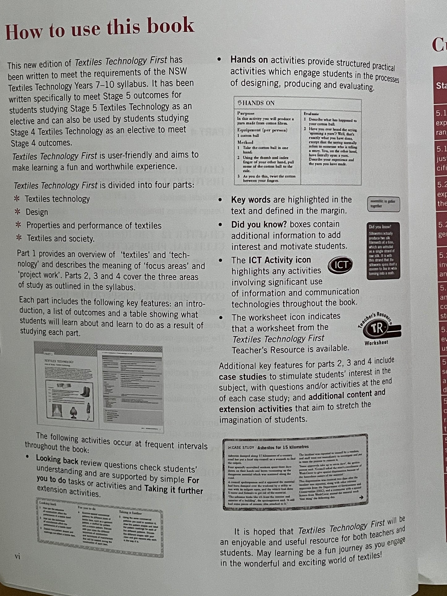 Textiles Technology First (course book) by Tanya Ridgewell, Sullivan