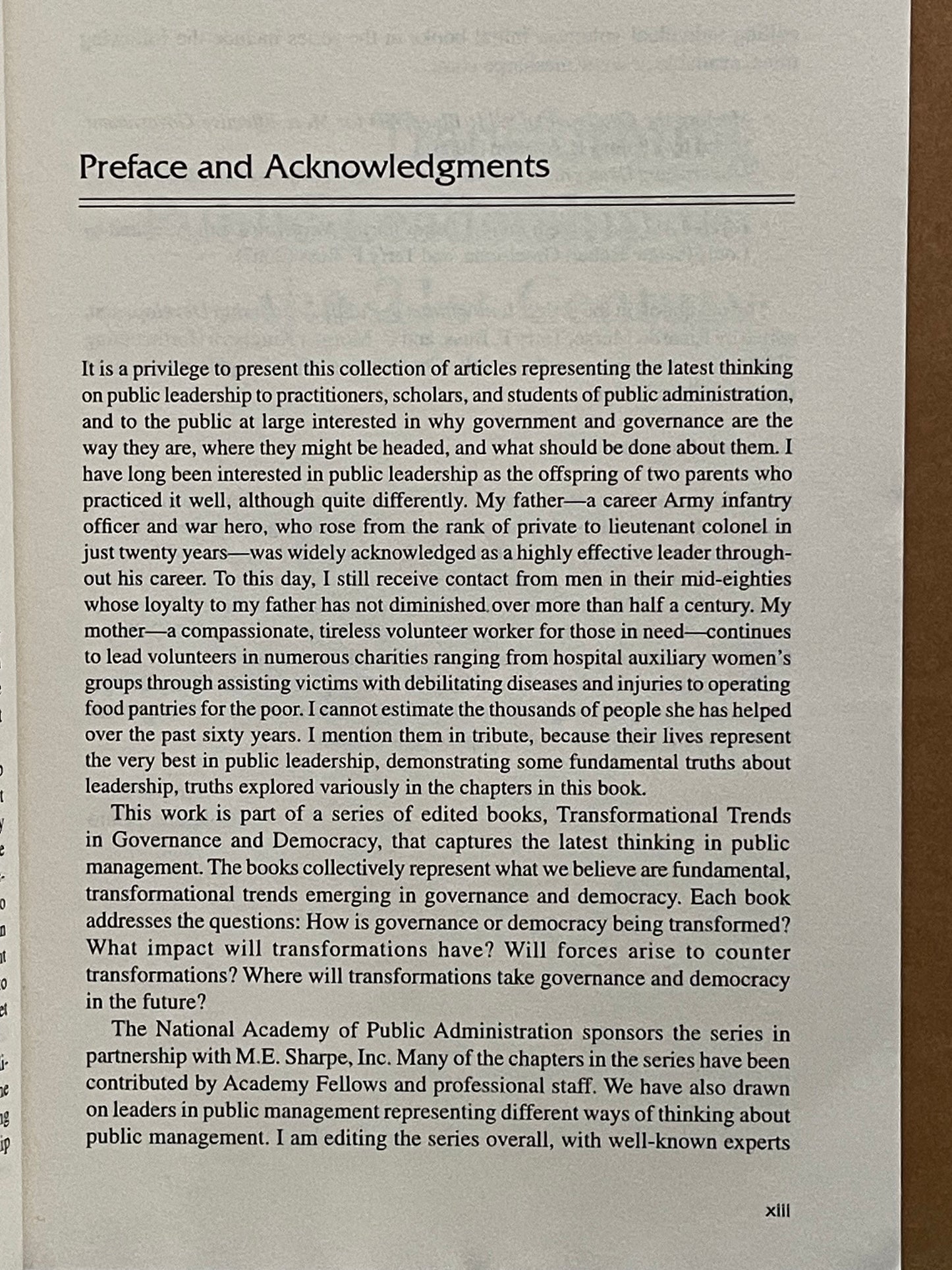Transforming Public Leadership for the 21st Century by Ricardo S. Morse et al.