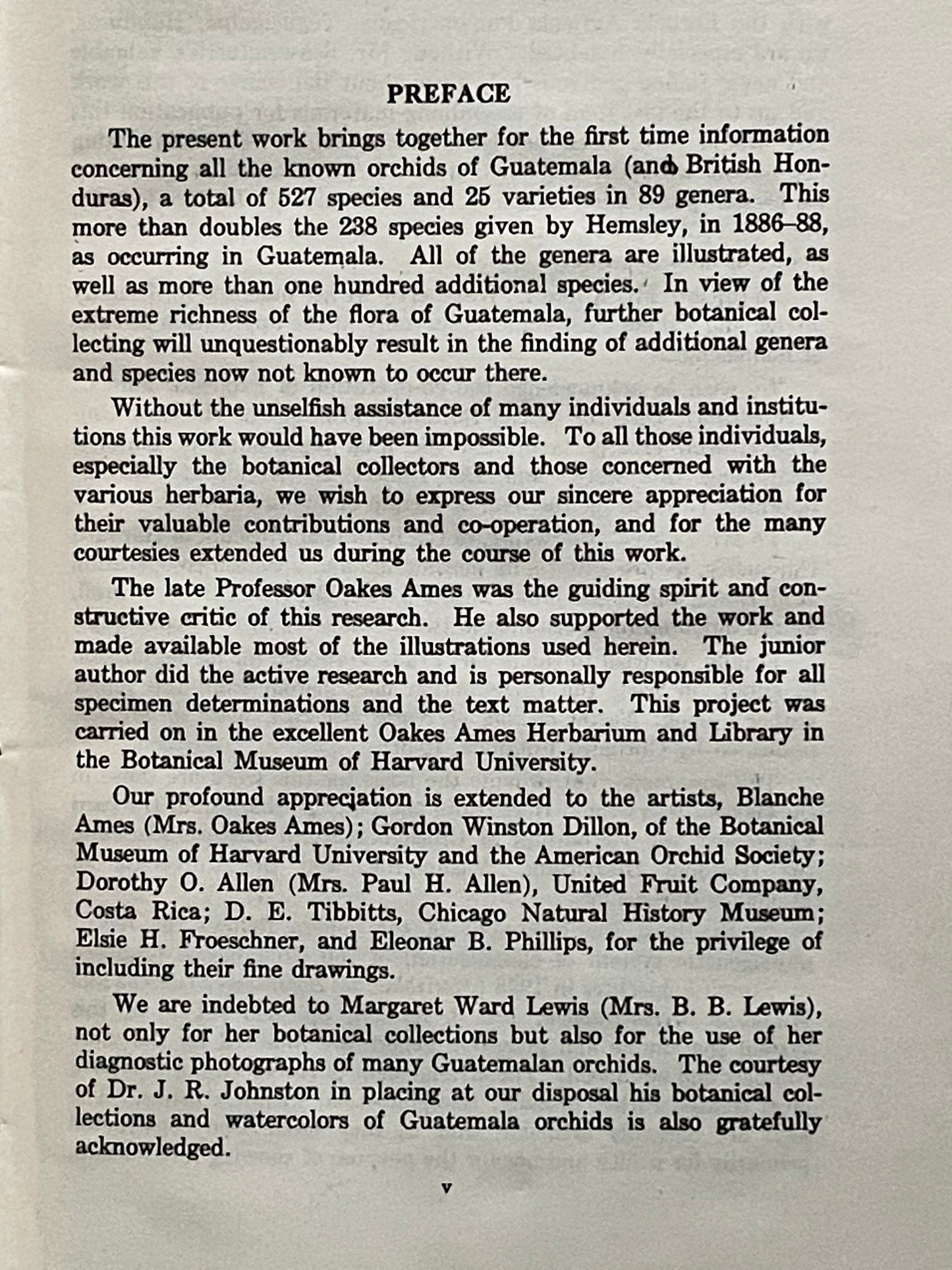 ORCHIDS OF GUATEMALA by OAKES AMES & D. S. CORRELL