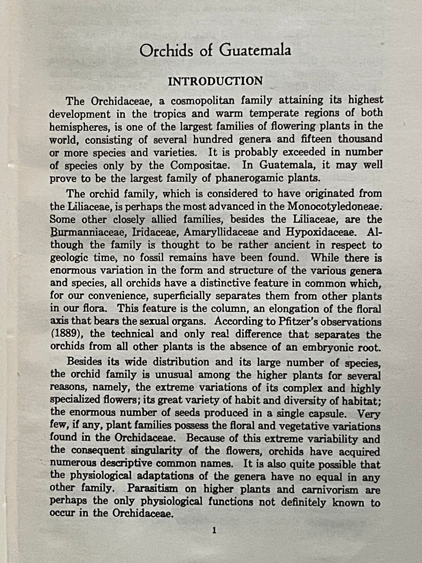 ORCHIDS OF GUATEMALA by OAKES AMES & D. S. CORRELL