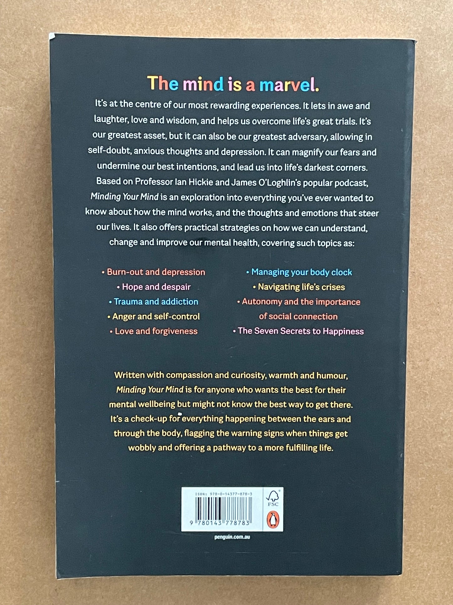 Minding Your Mind by James O'Loghlin, Ian Hickie