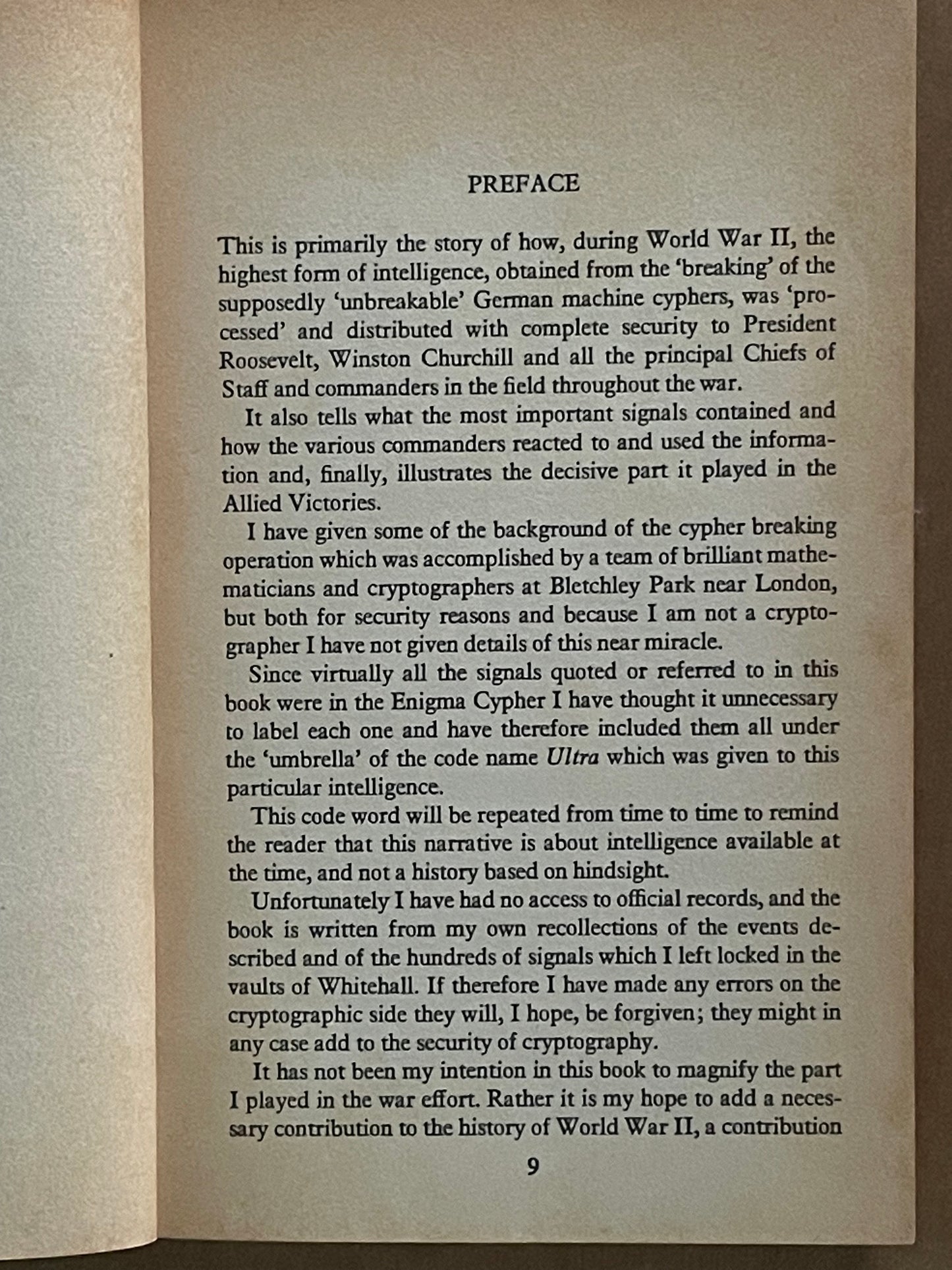 The Ultra Secret by F.W. Winterbotham