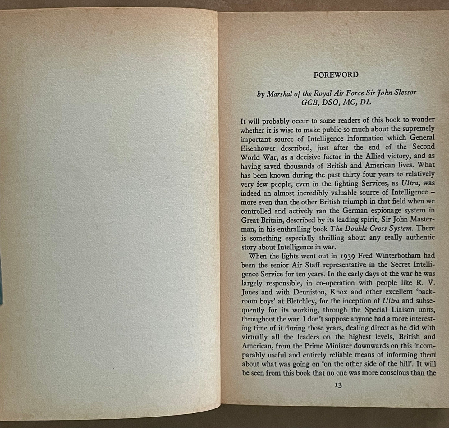 The Ultra Secret by F.W. Winterbotham