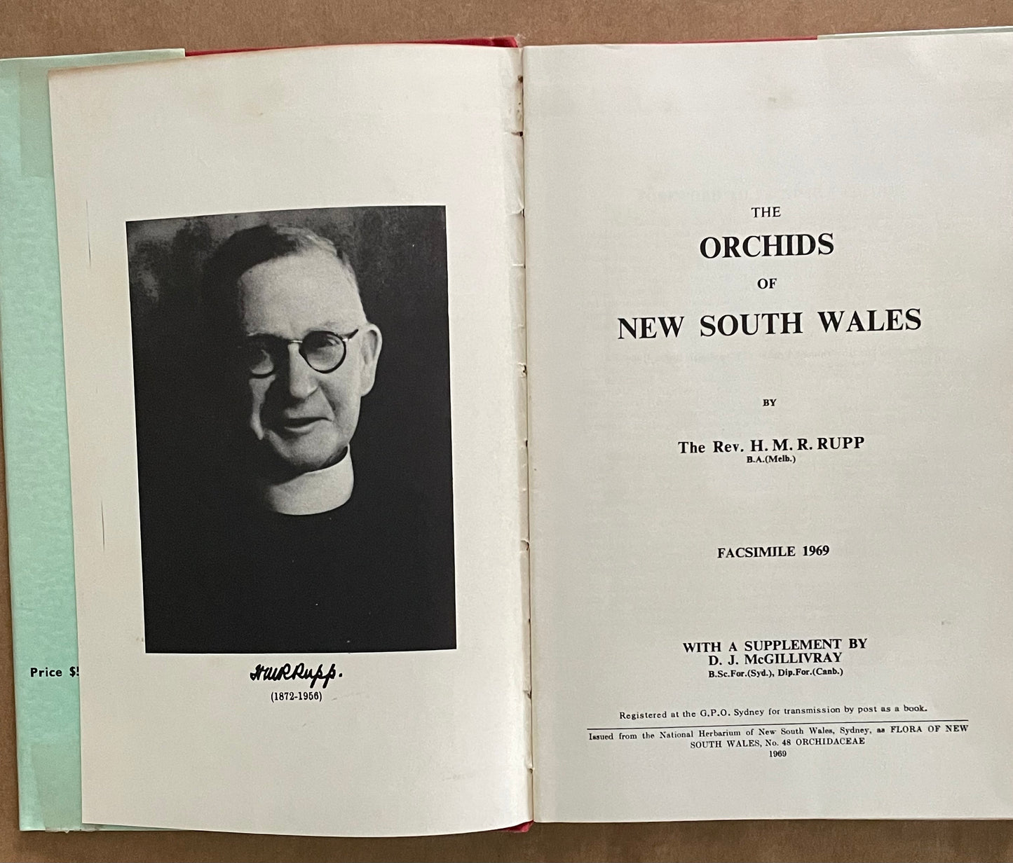 The Orchids of New South Wales by H.M.R. Rupp and D. J. McGillivray