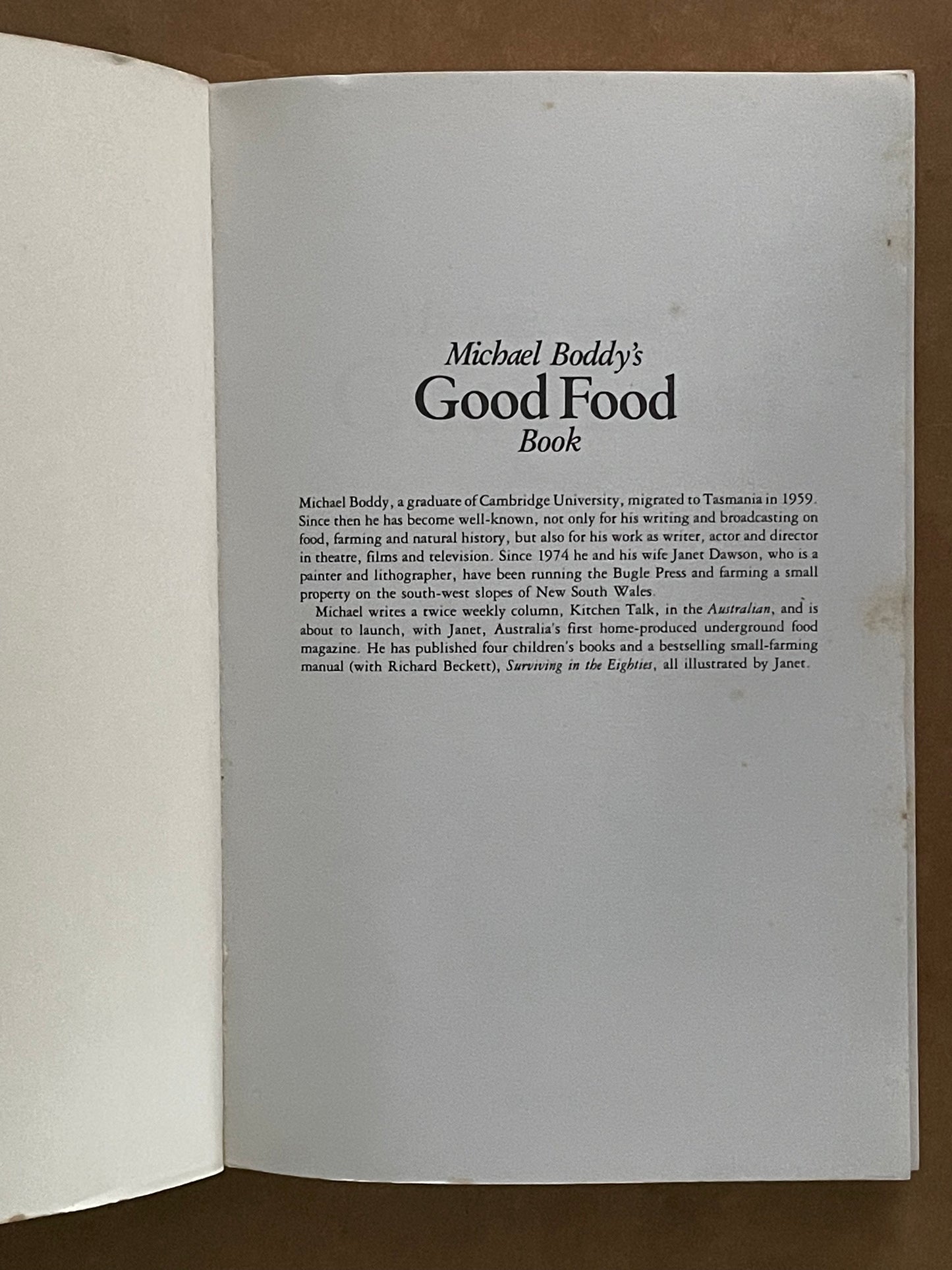 Michael Boddy's Good Food Book by Michael Boddy