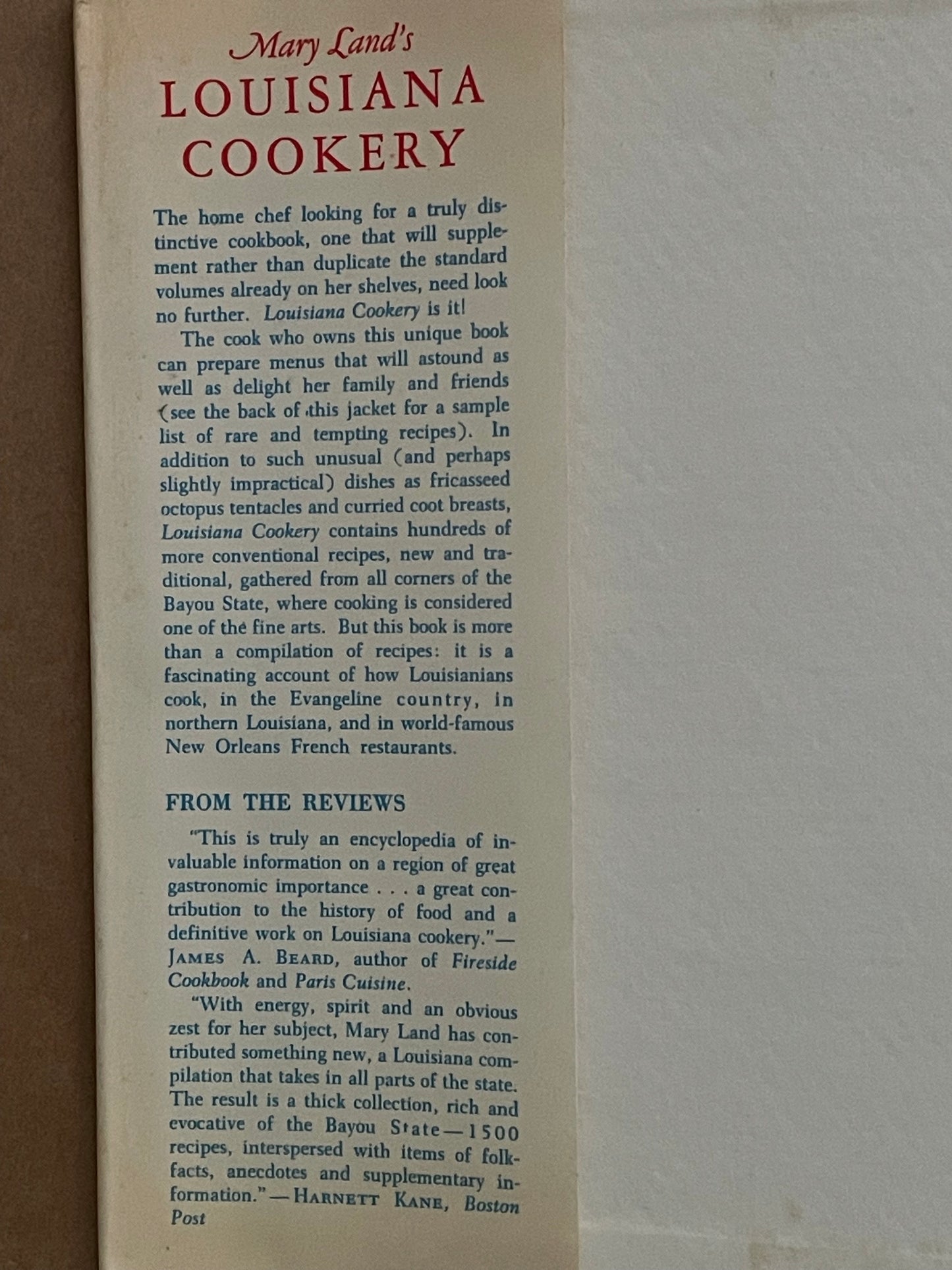 Mary Land's Louisiana Cookery