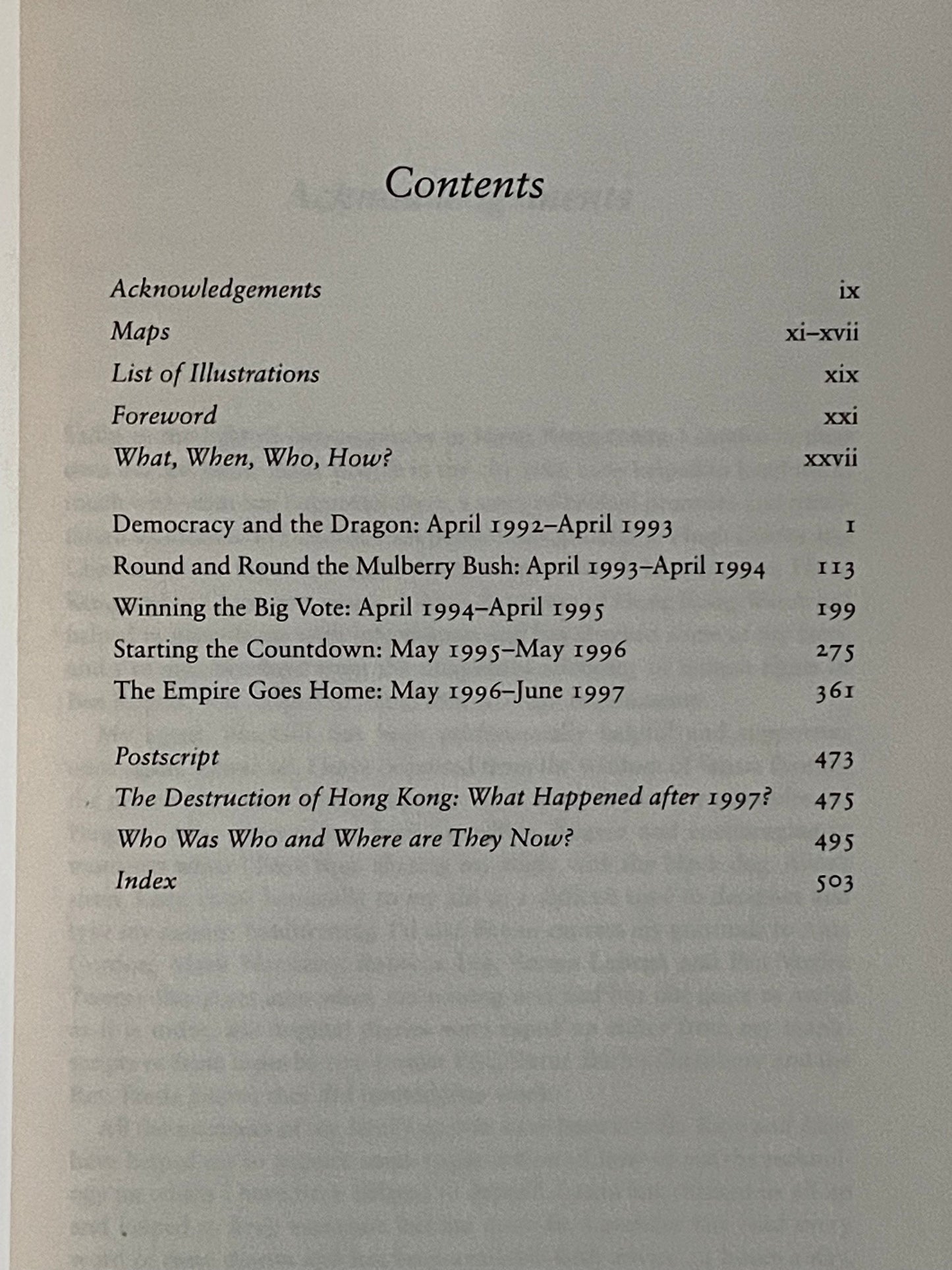 The Hong Kong Diaries by Chris Patten