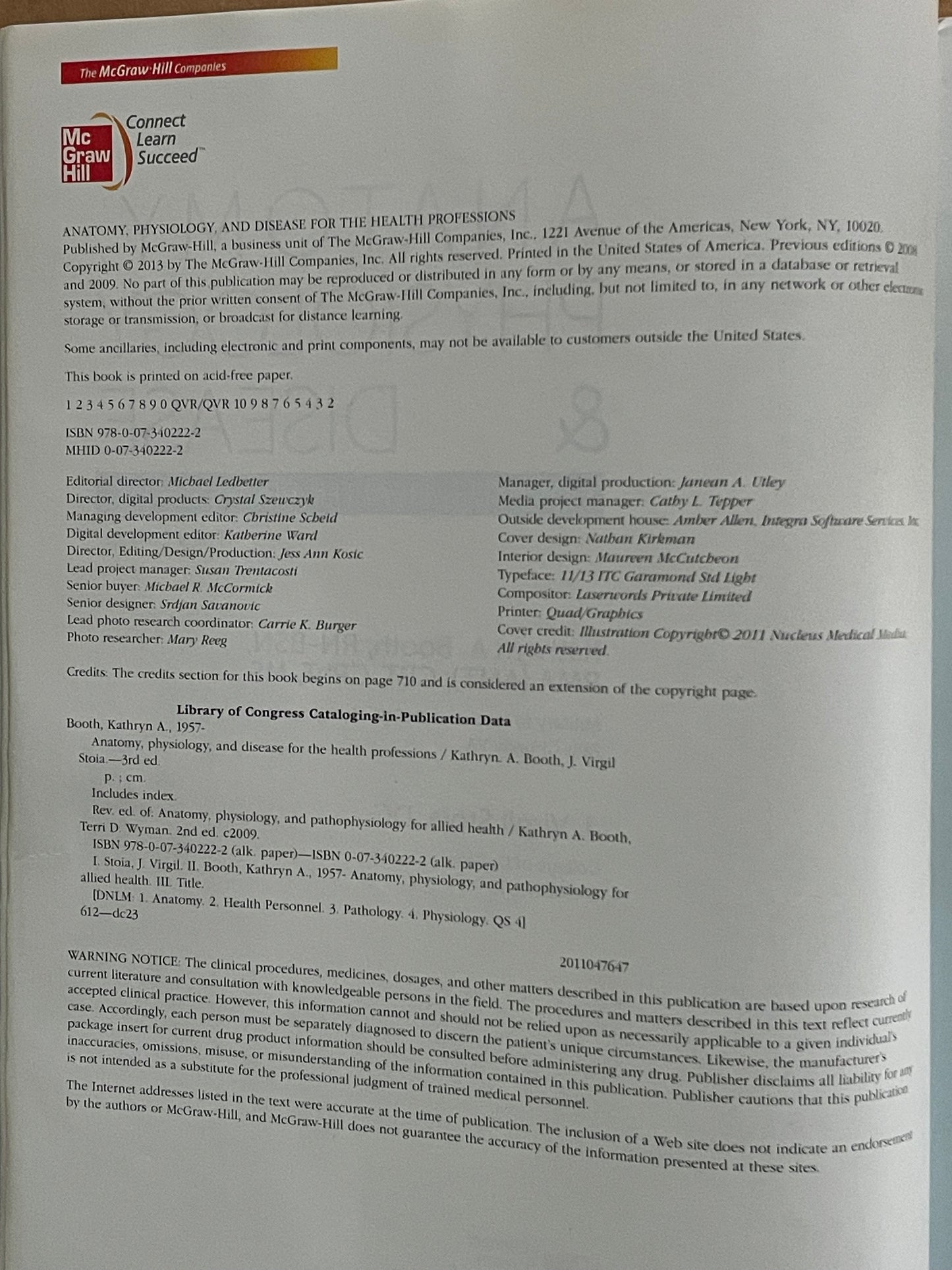 Anatomy, Physiology, and Disease for the Health Professions