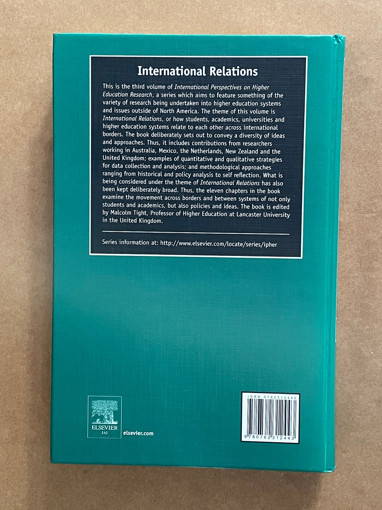 International Perspectives on Higher Education edited by Malcolm Tight