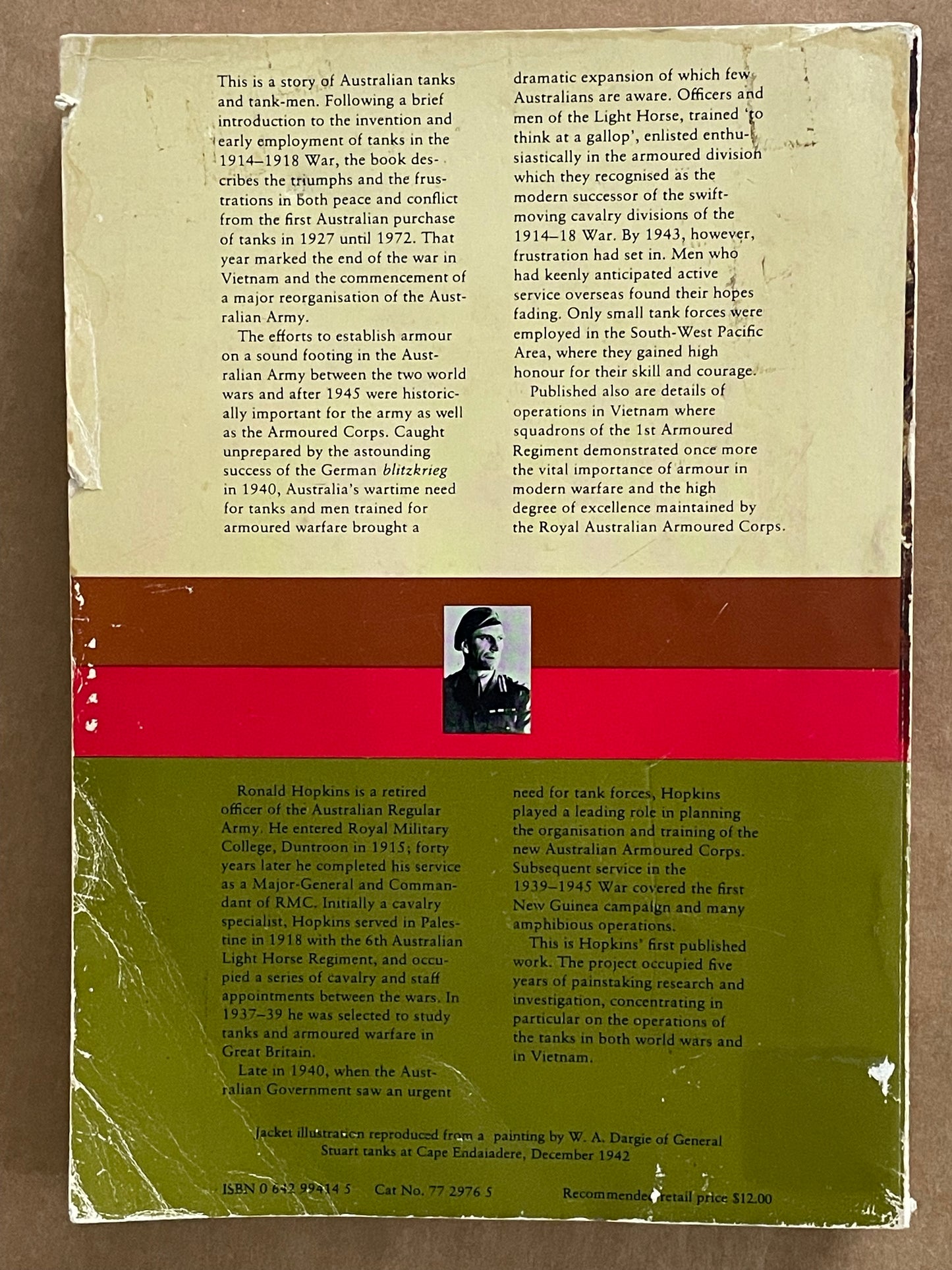 AUSTRALIAN ARMOUR by MAJOR-GENERAL R. N. L. HOPKINS, C.B.E.