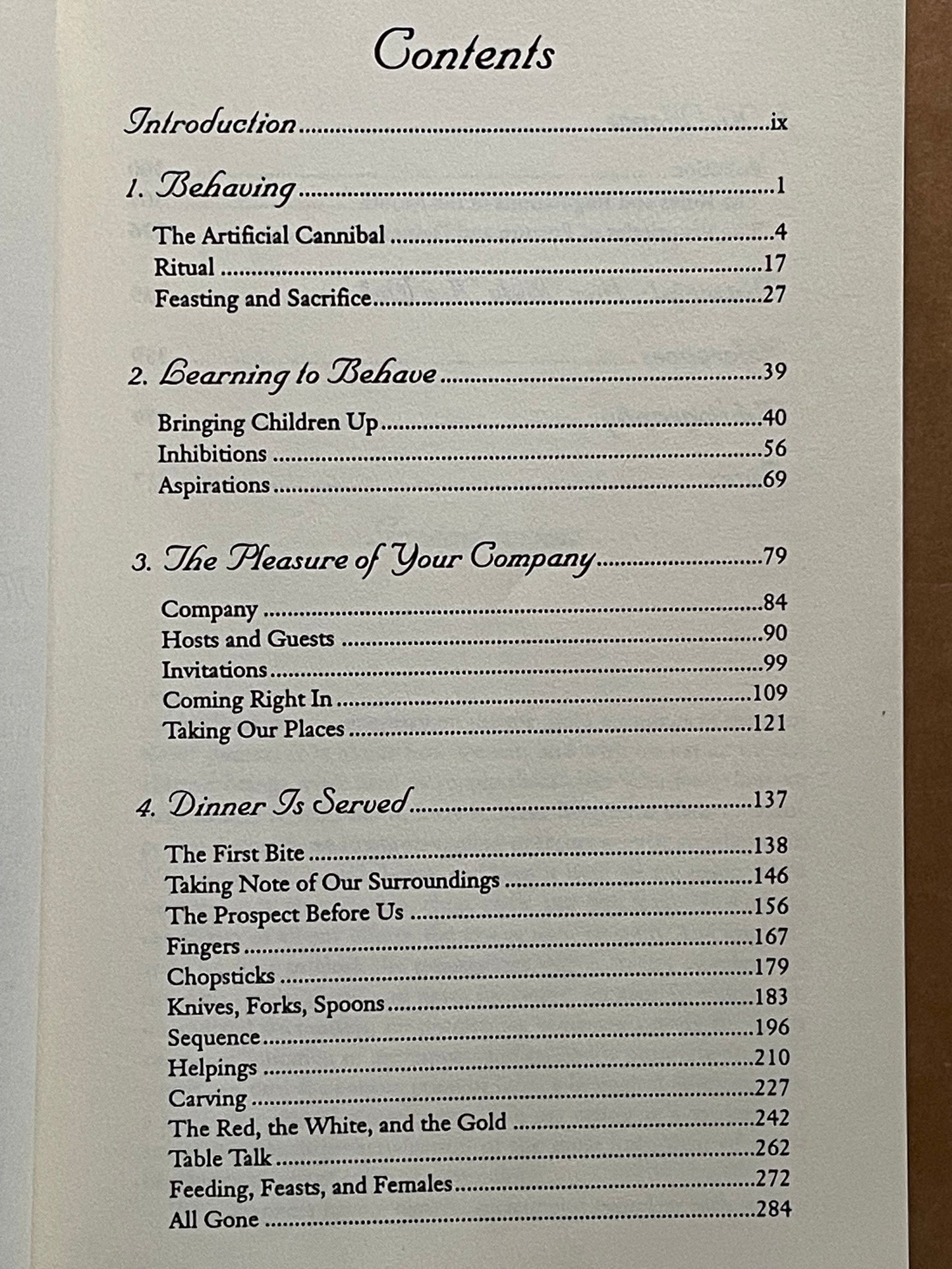 The Rituals of Dinner by Margaret Visser