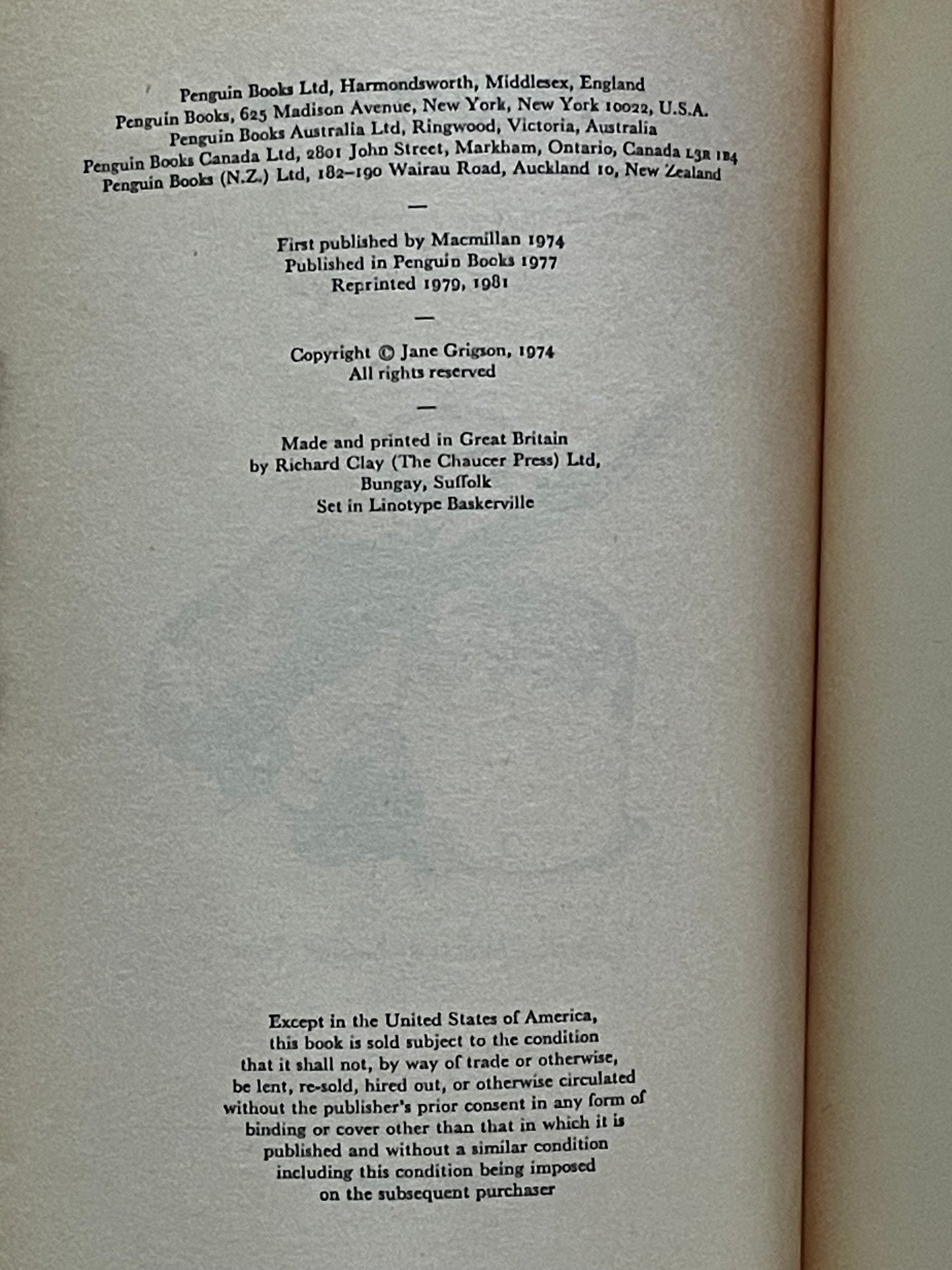 English Food by Jane Grigson