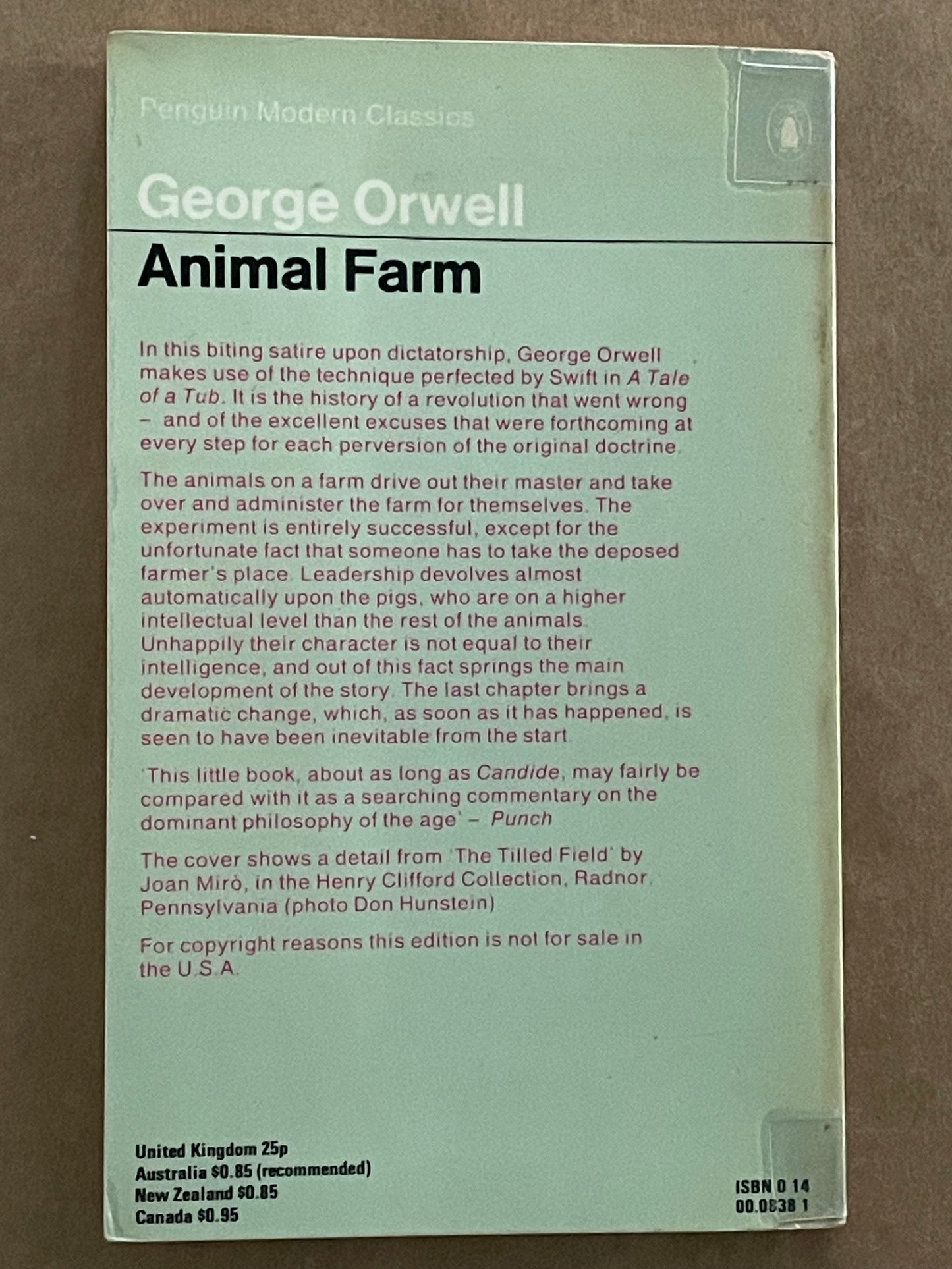 Animal Farm by George Orwell
