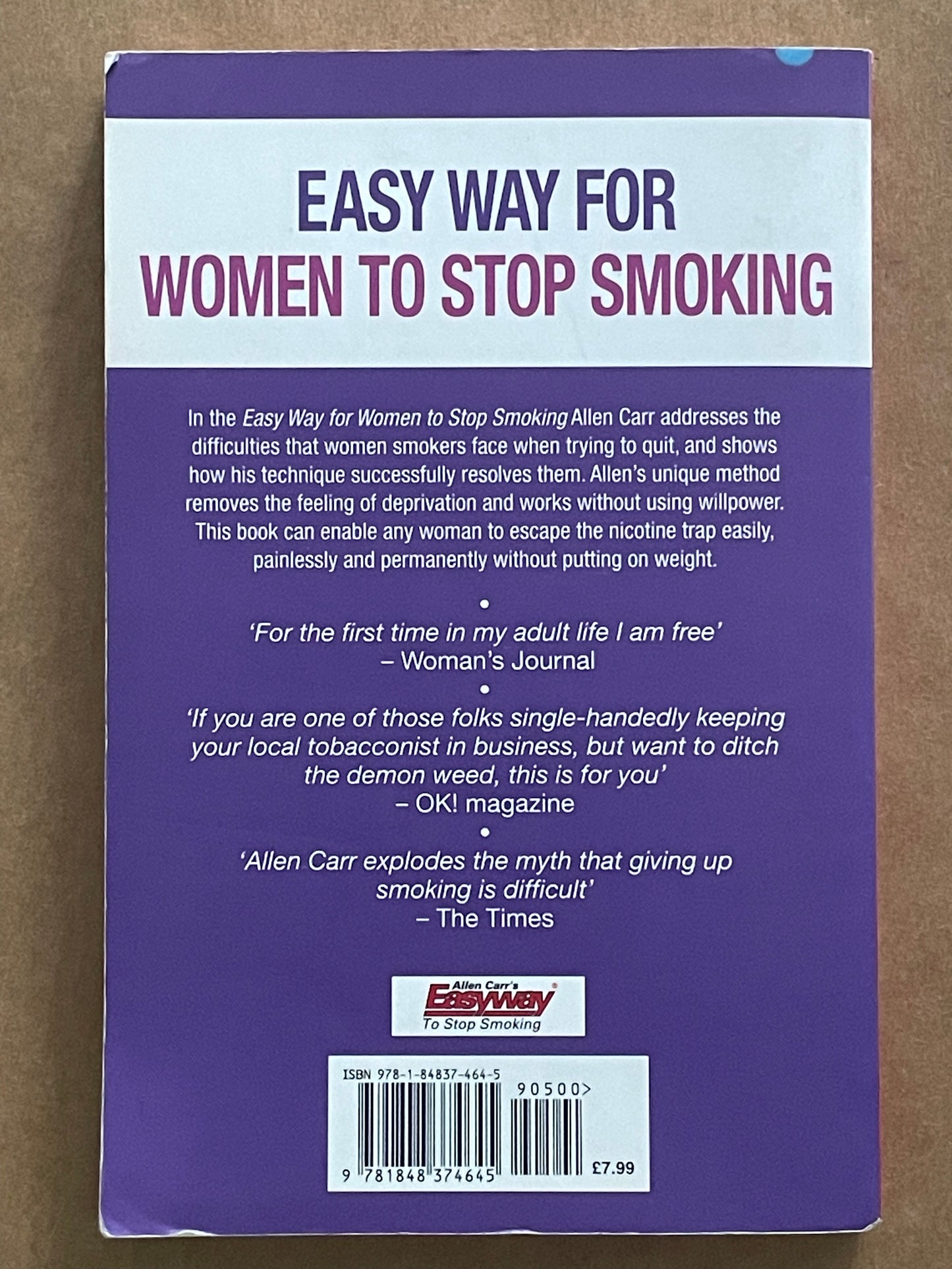 Easy Way for Women to Stop Smoking by Allen Carr
