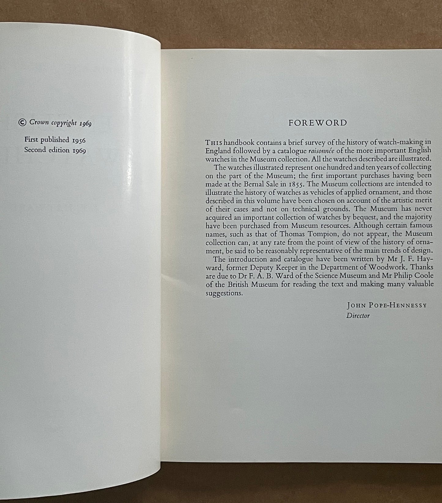 ENGLISH WATCHES by J. F. HAYWARD