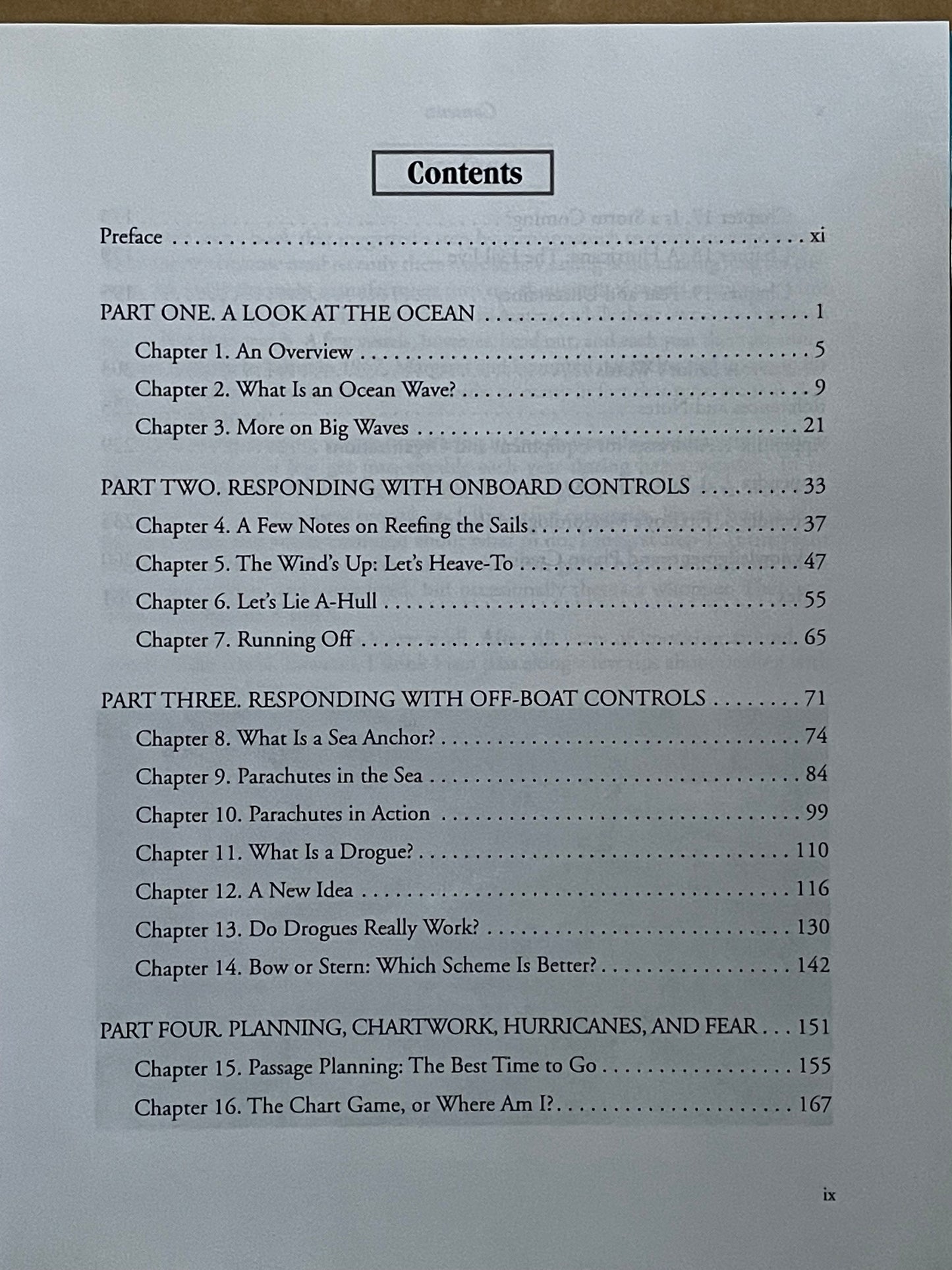 HANDLING STORMS AT SEA : The 5 Secrets of Heavy Weather Sailing by Hal Roth