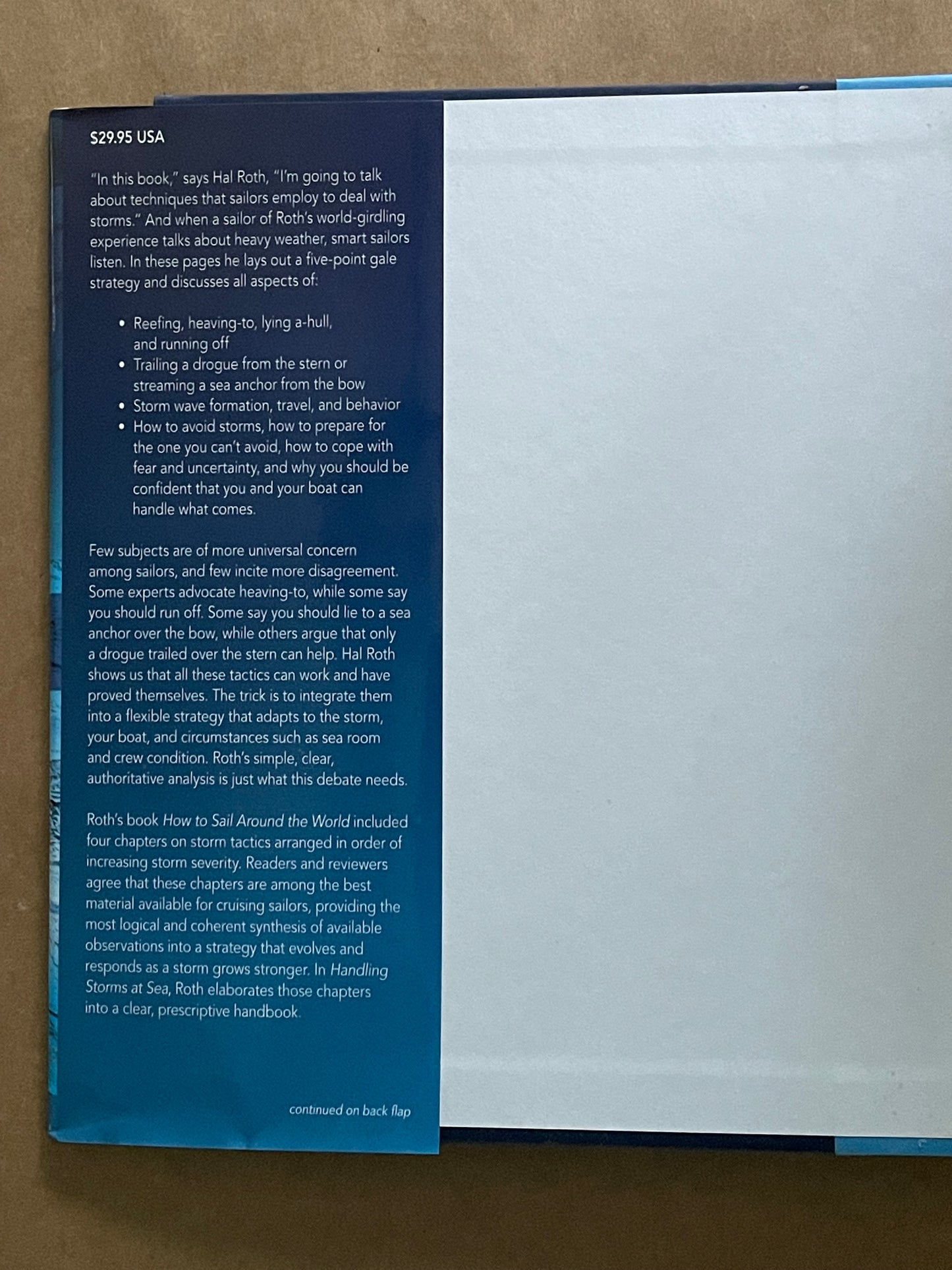 HANDLING STORMS AT SEA : The 5 Secrets of Heavy Weather Sailing by Hal Roth