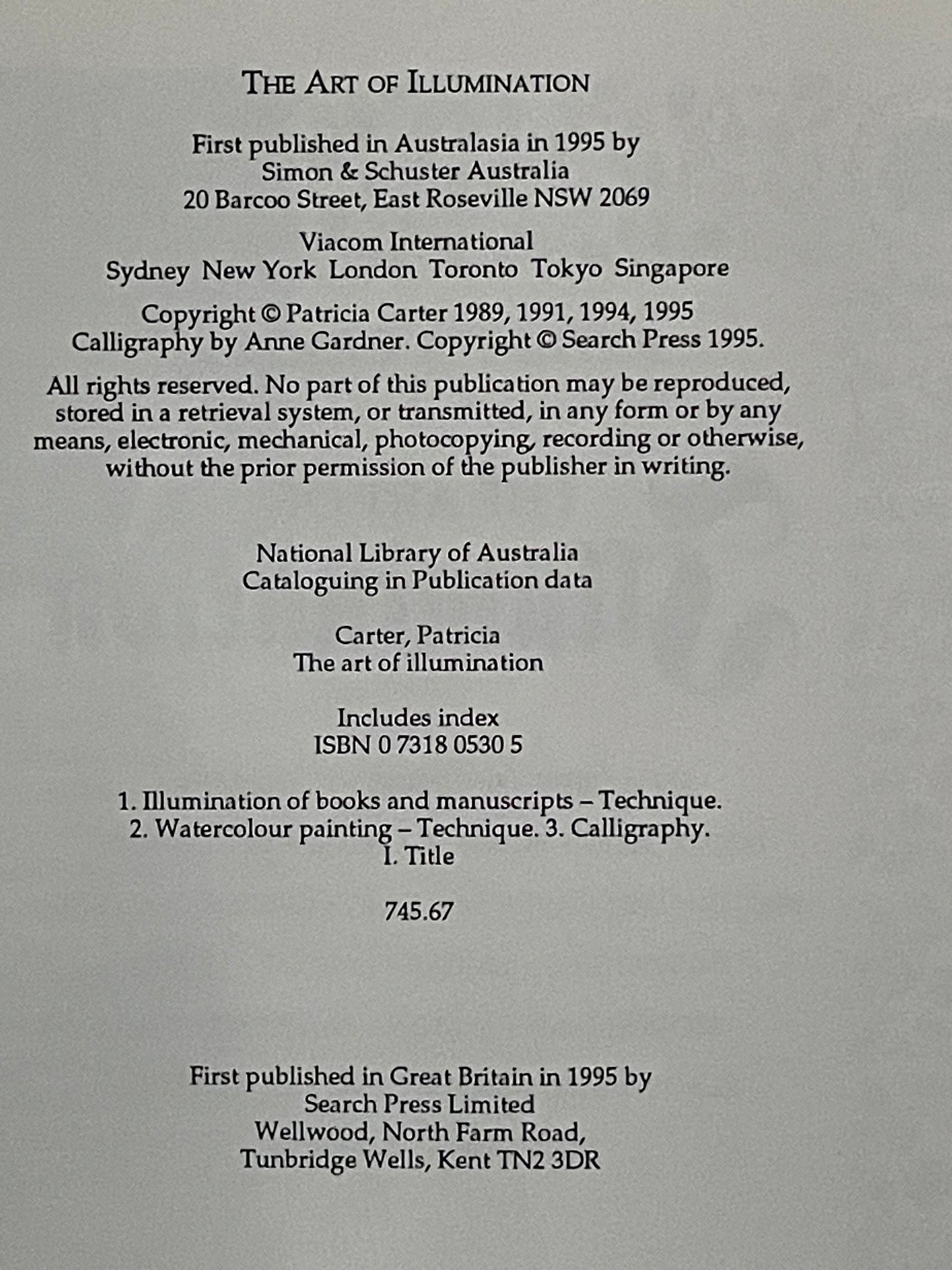 The Art of Illumination by Patricia Carter