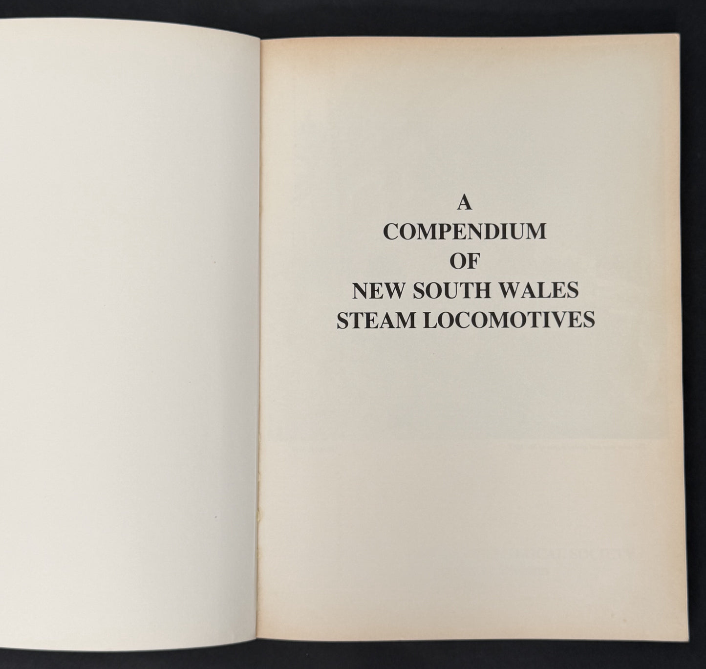 A Compendium of New South Wales Steam Locomotives by Alex Grunbach
