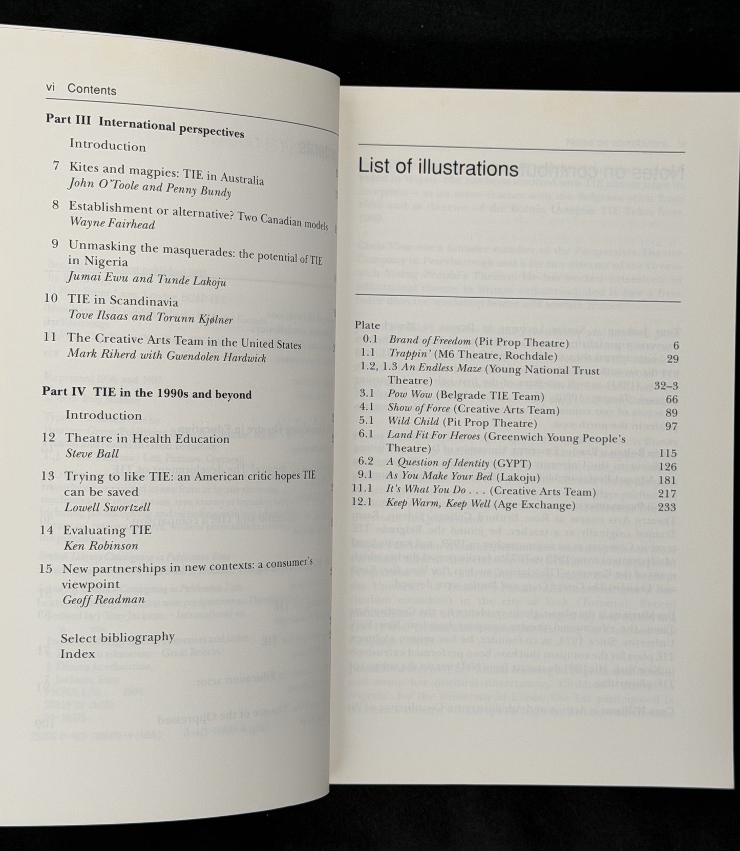 Learning Through Theatre edited by Tony Jackson