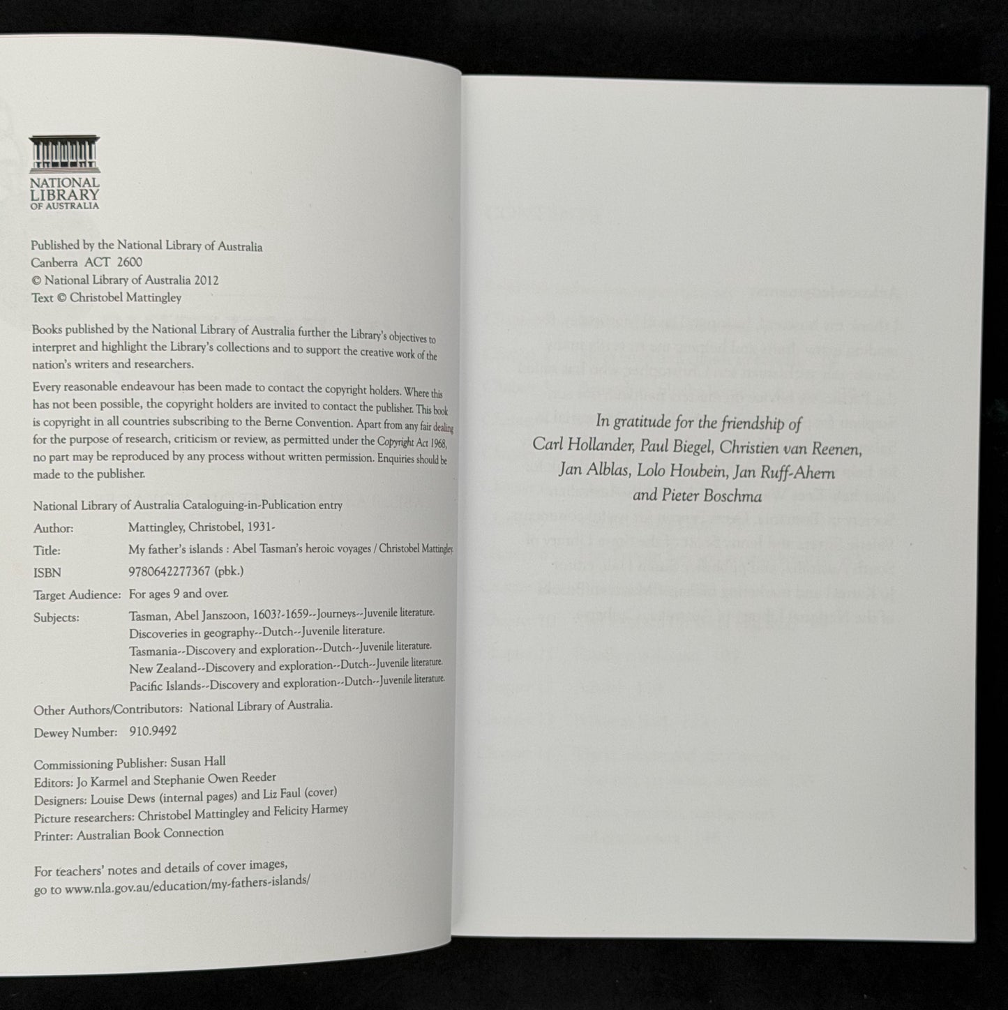 My Father's Islands by Christobel Mattingley