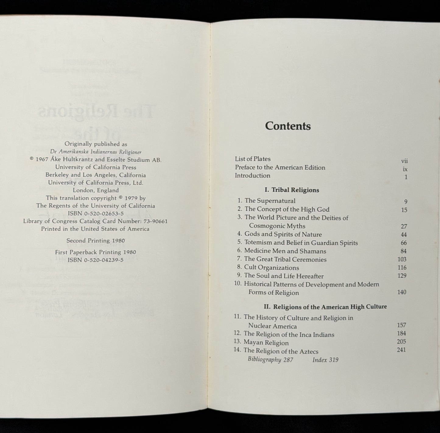 The Religions of the American Indians by Åke Hultkrantz