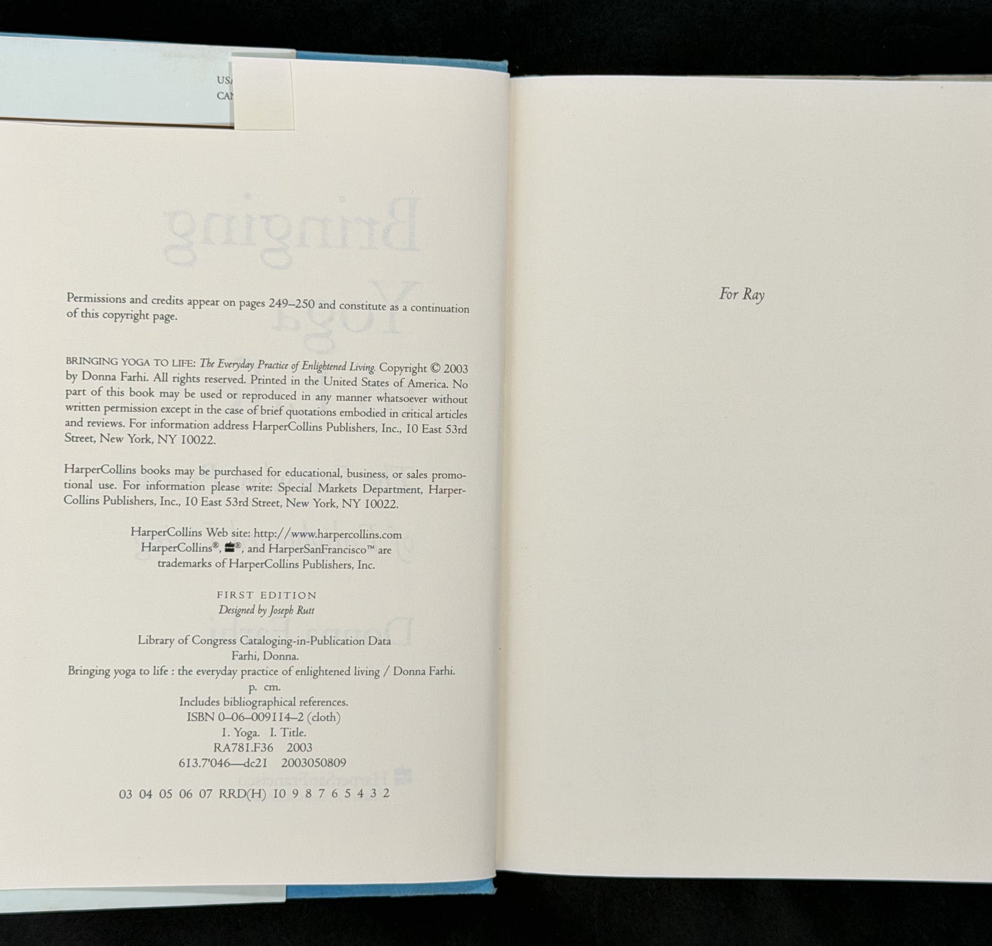 Bringing Yoga to Life by Donna Farhi