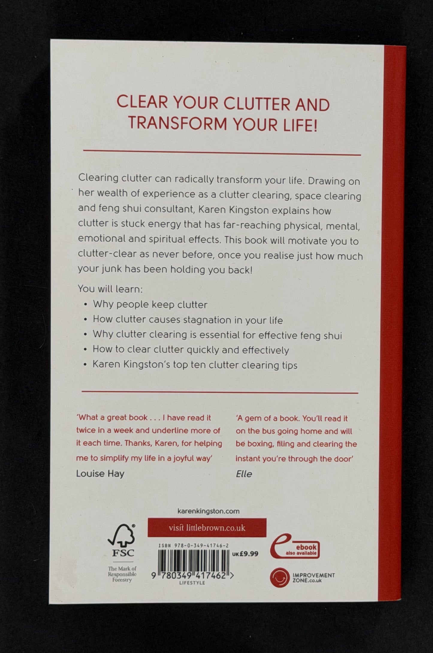 Clear Your Clutter with Feng Shui by Karen Kingston